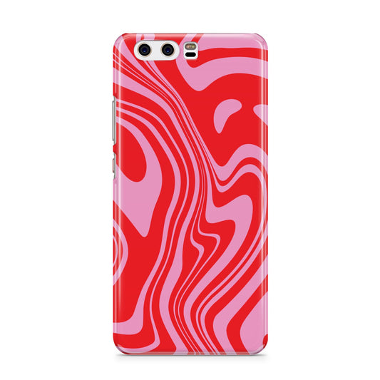 Red Swirl Huawei P10 Phone Case