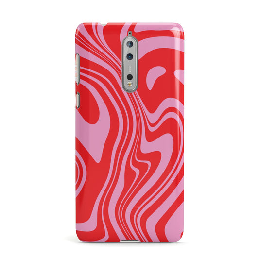 Red Swirl Nokia Case