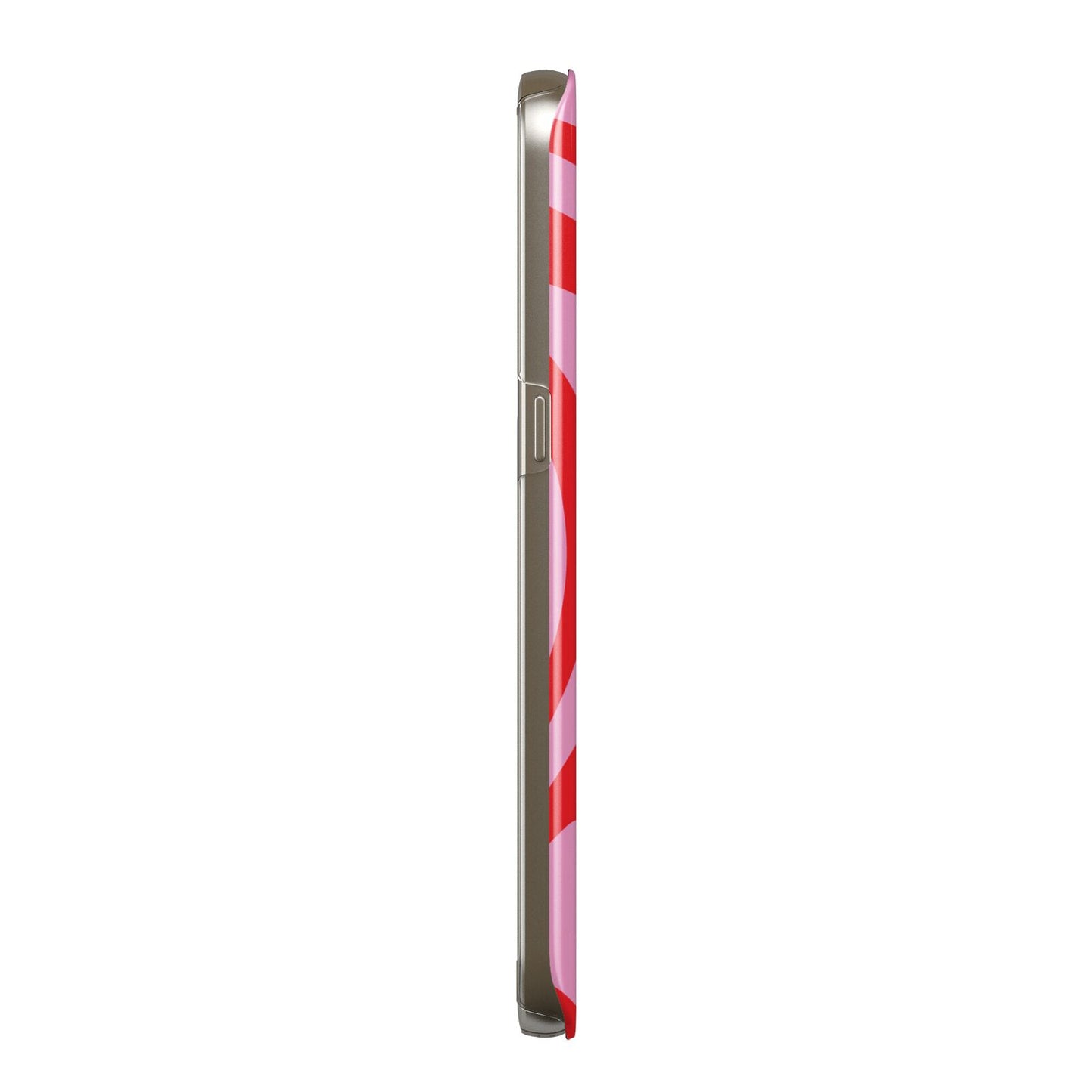 Red Swirl Protective Samsung Galaxy Case Side Angle