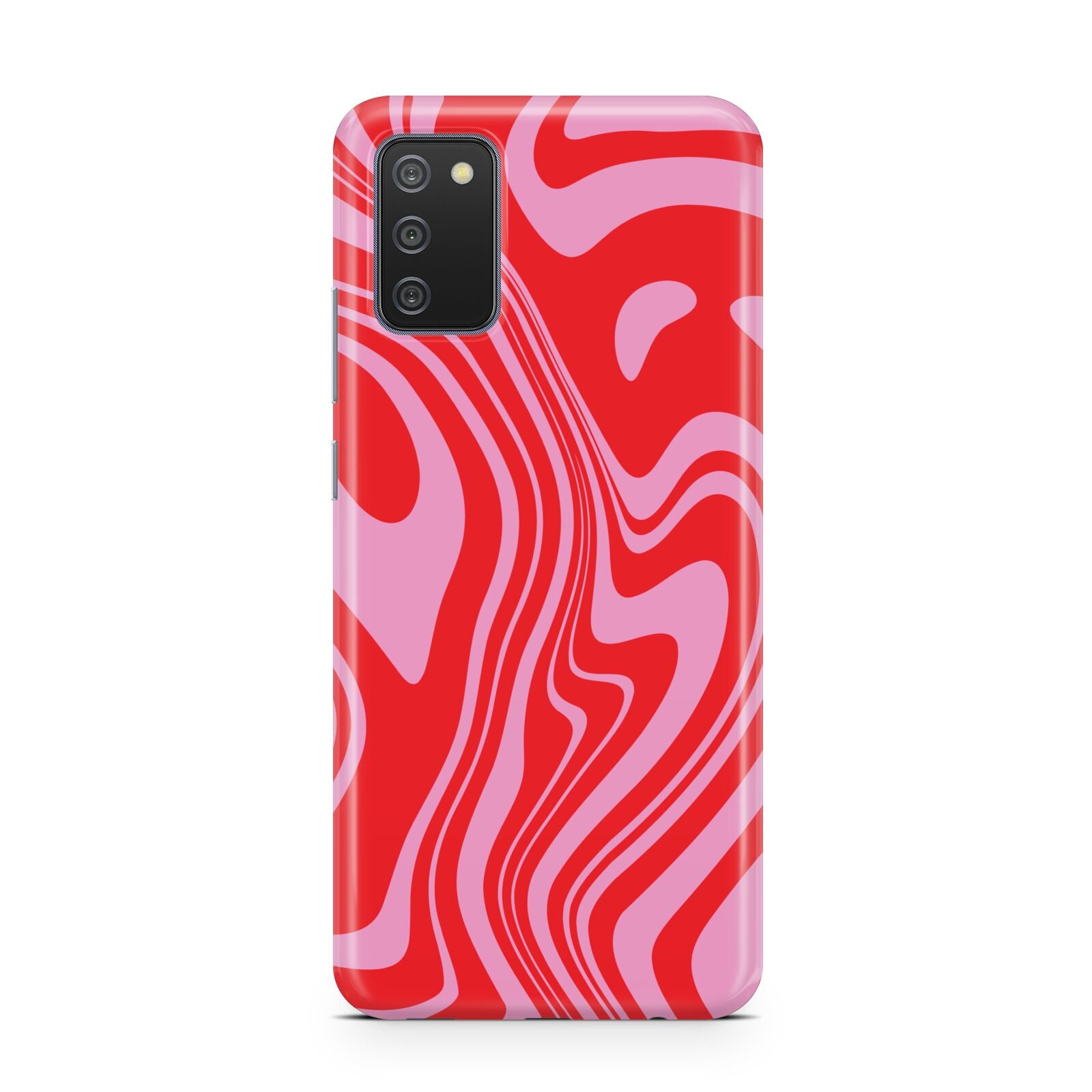 Red Swirl Samsung A02s Case