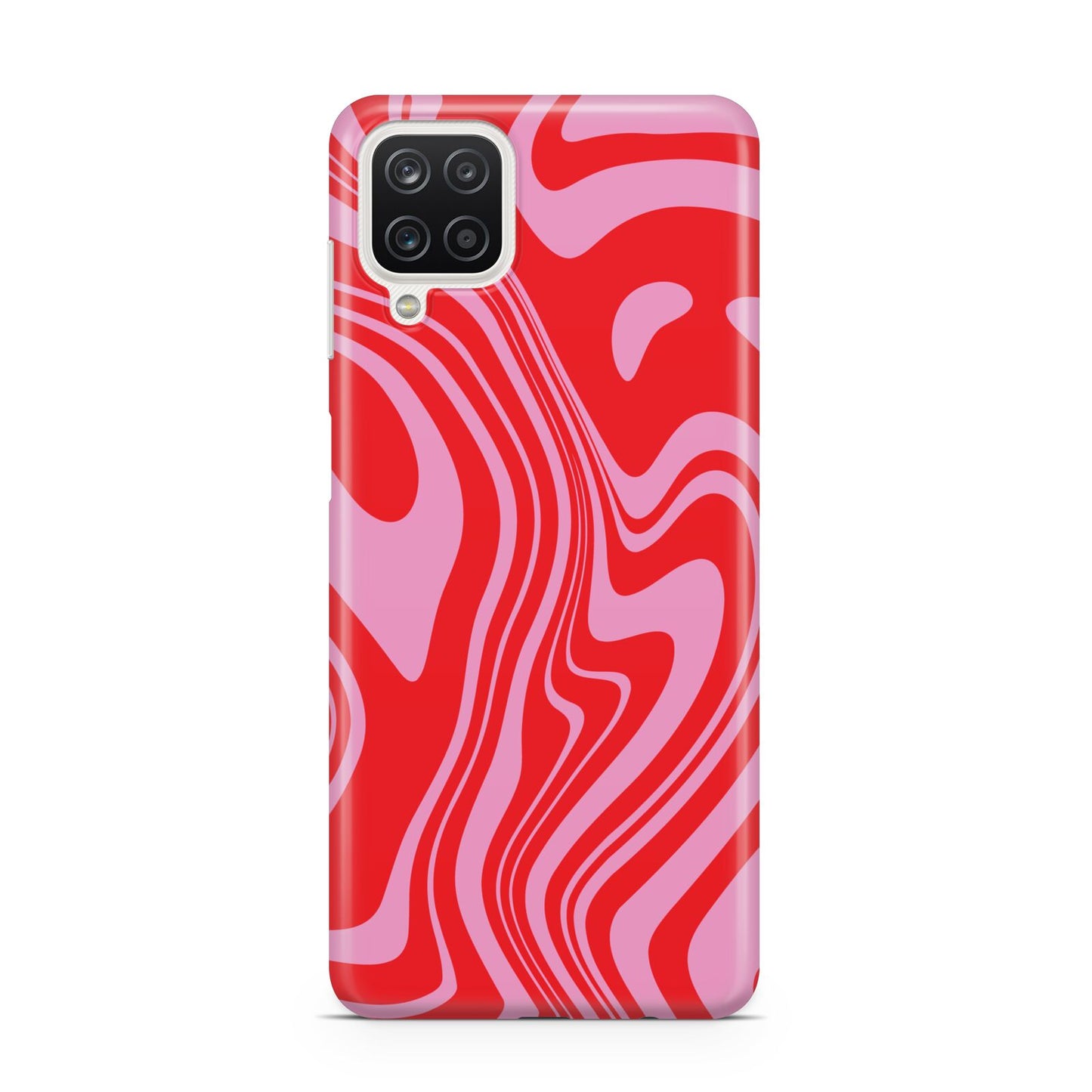 Red Swirl Samsung A12 Case