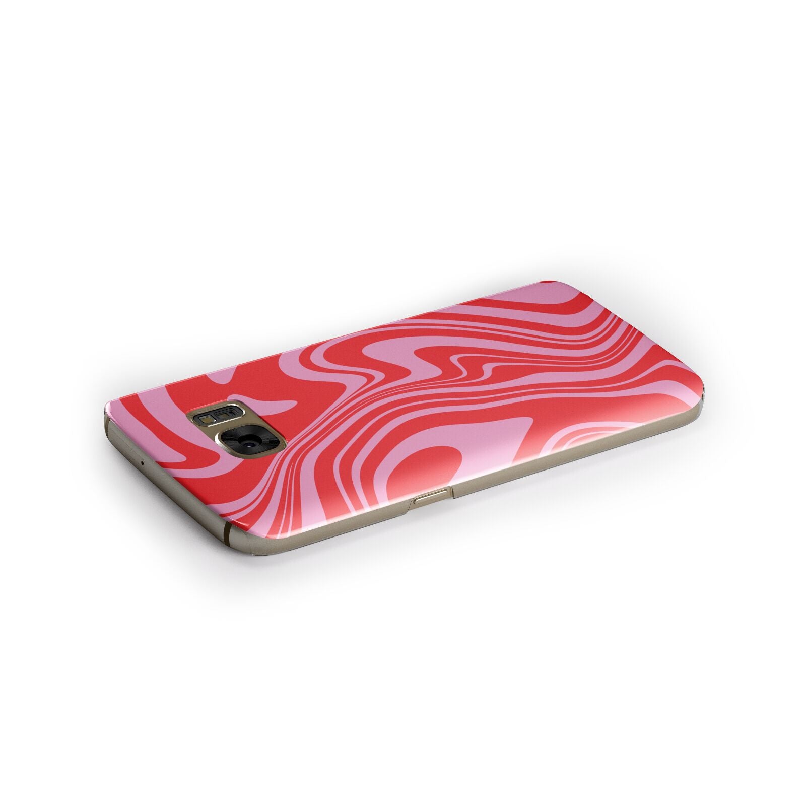 Red Swirl Samsung Galaxy Case Side Close Up