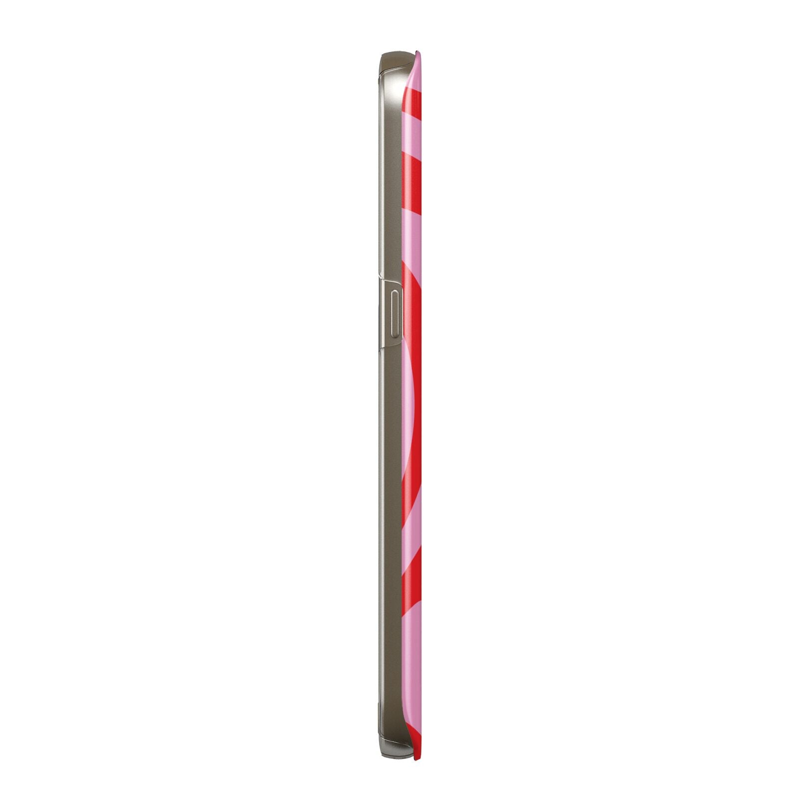 Red Swirl Samsung Galaxy Case Side View