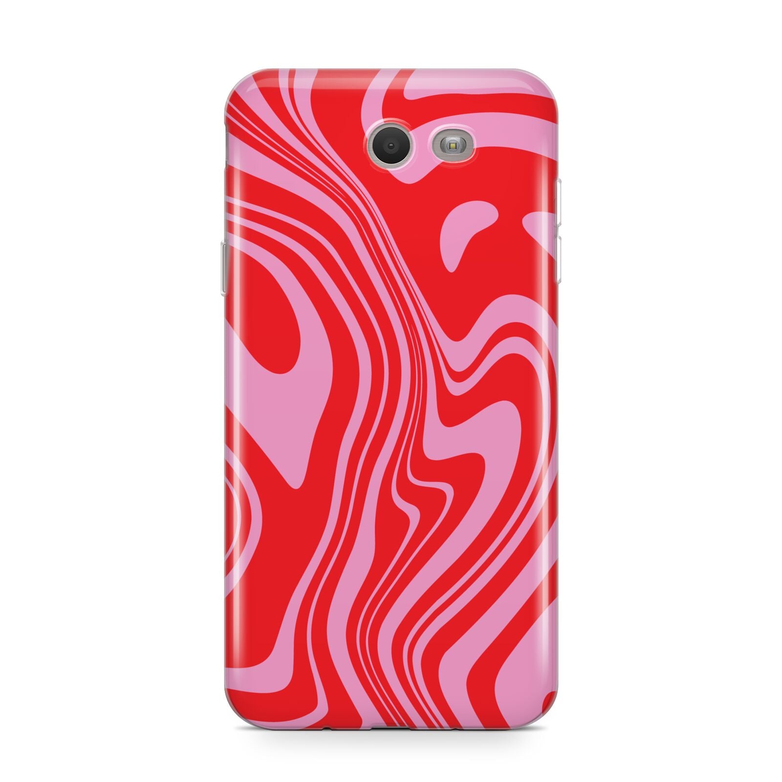 Red Swirl Samsung Galaxy J7 2017 Case