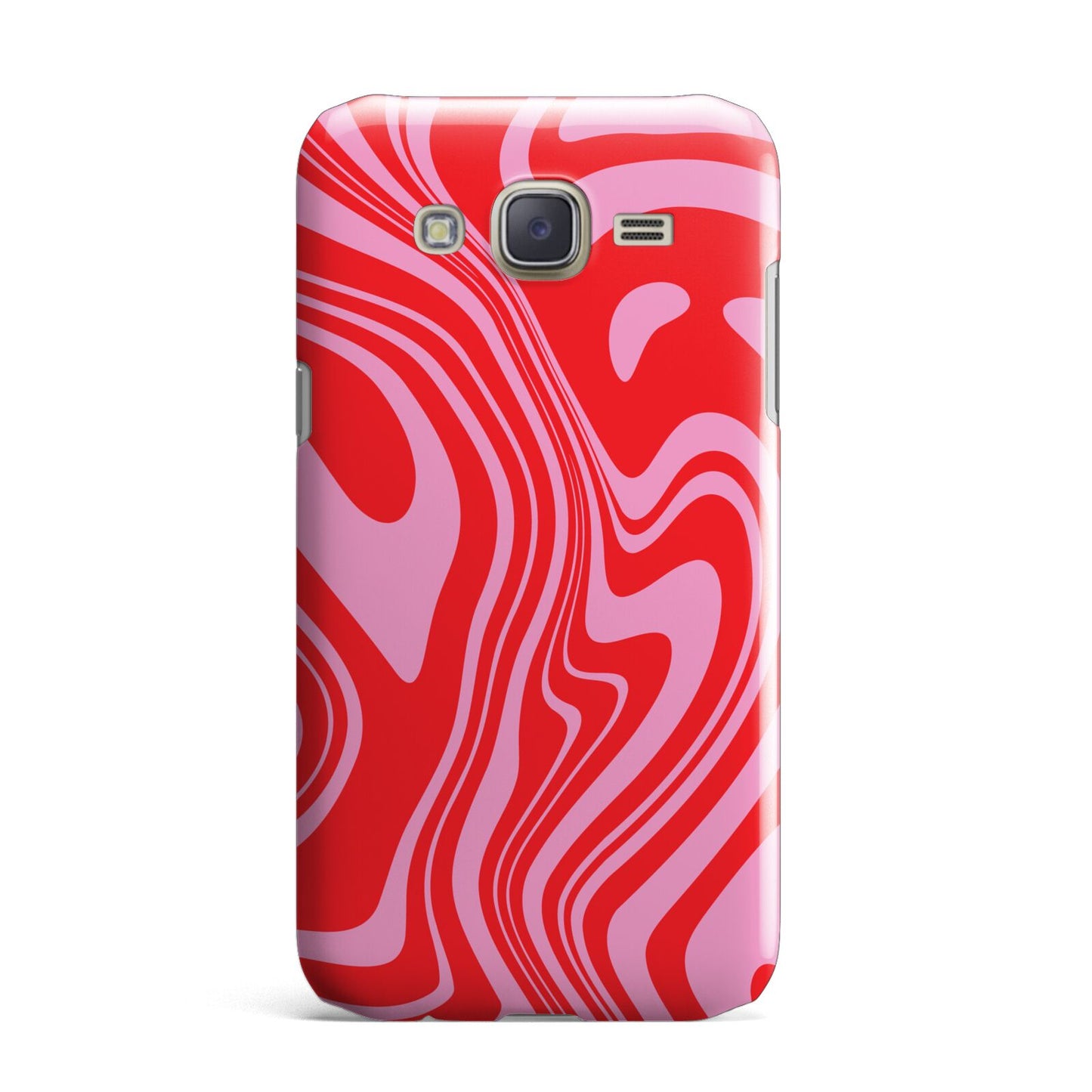 Red Swirl Samsung Galaxy J7 Case