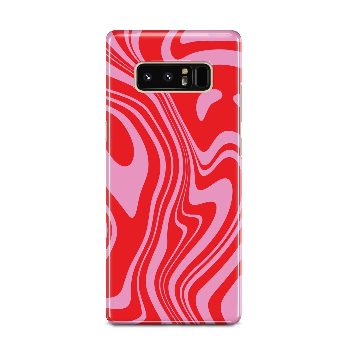 Red Swirl Samsung Galaxy Note 8 Case