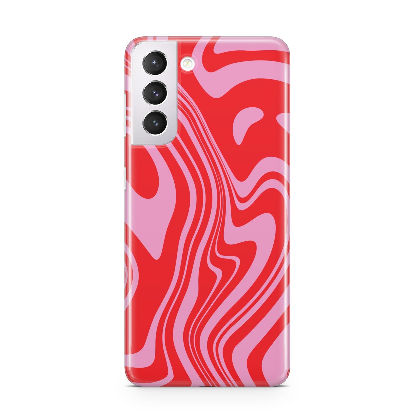 Red Swirl Samsung S21 Case