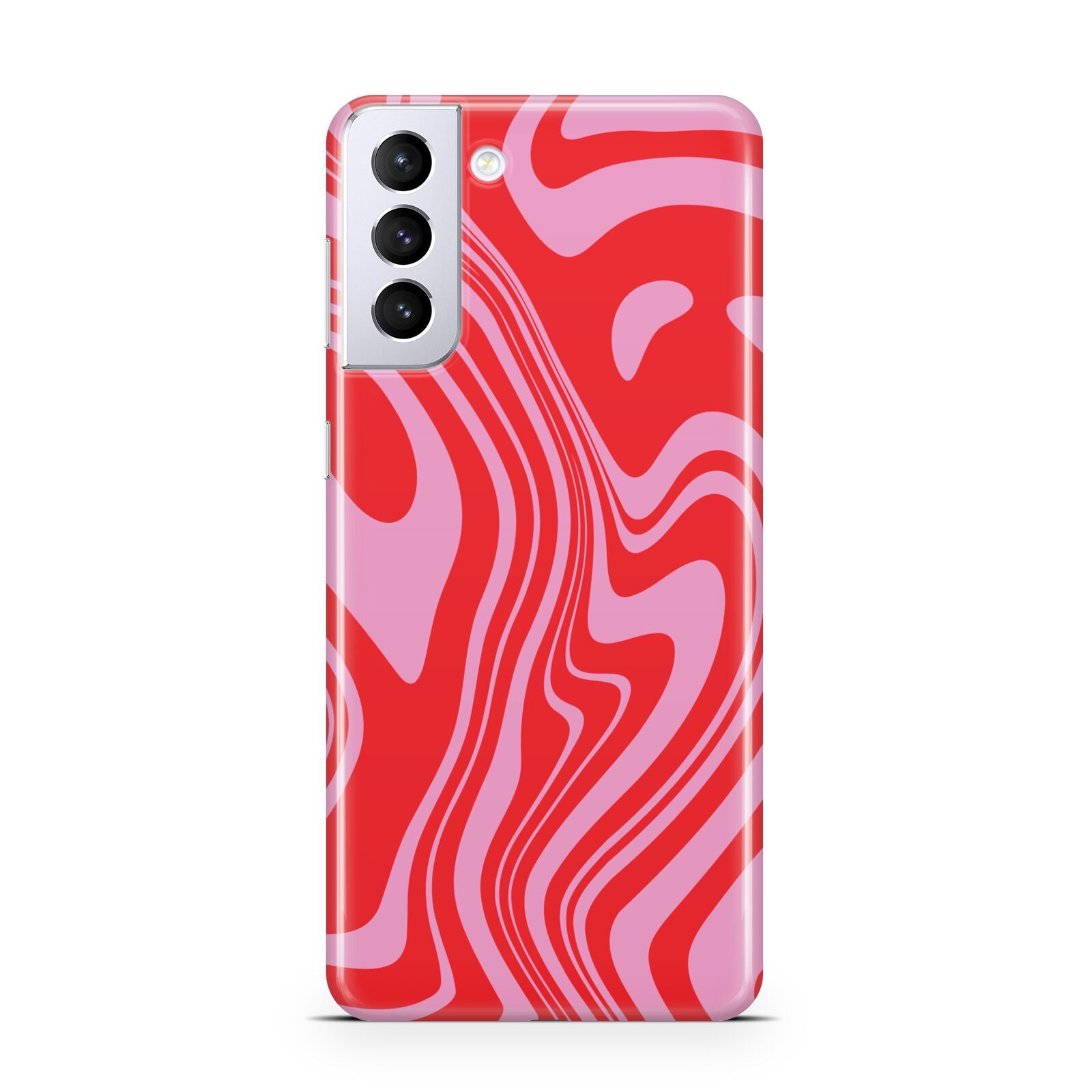 Red Swirl Samsung S21 Plus Case