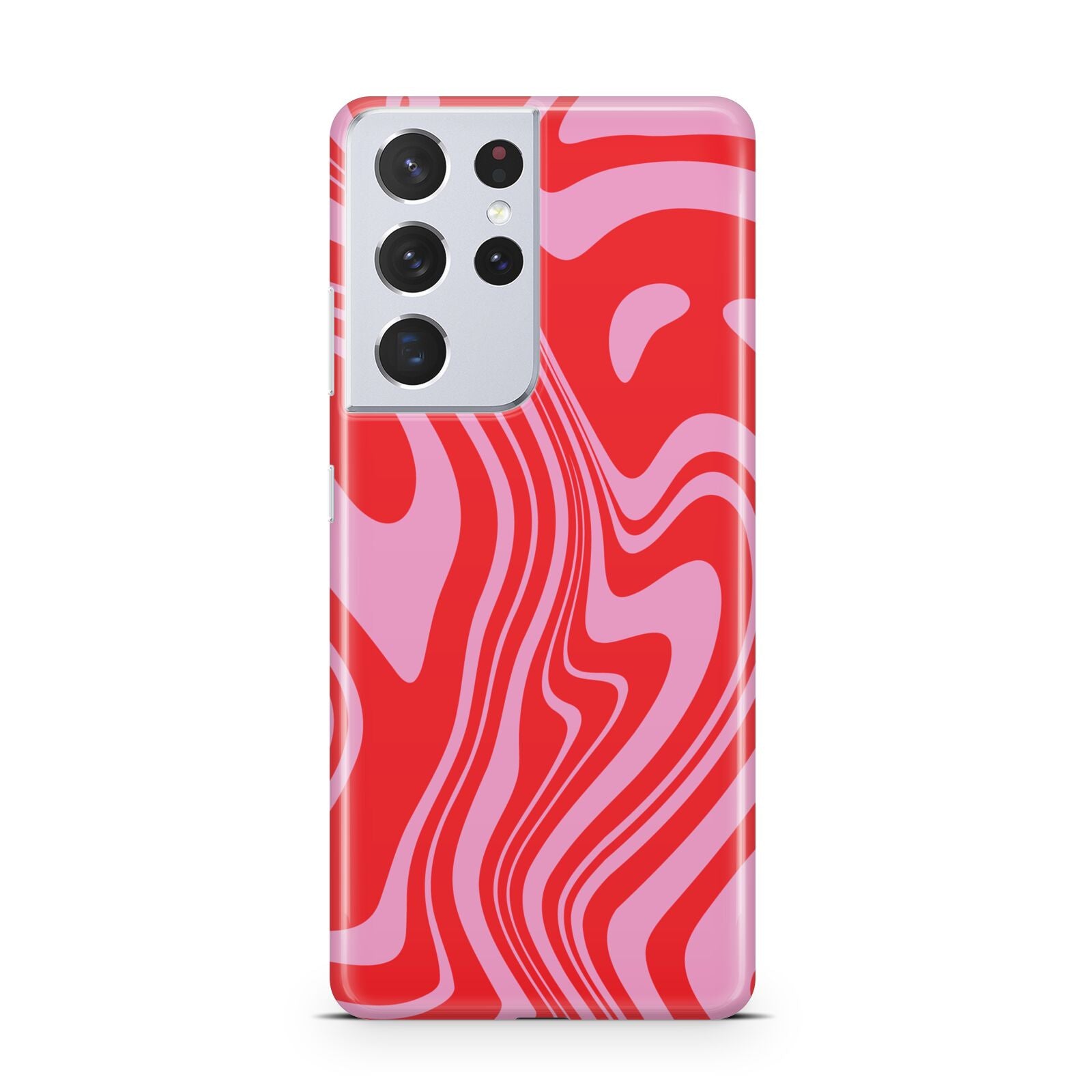 Red Swirl Samsung S21 Ultra Case