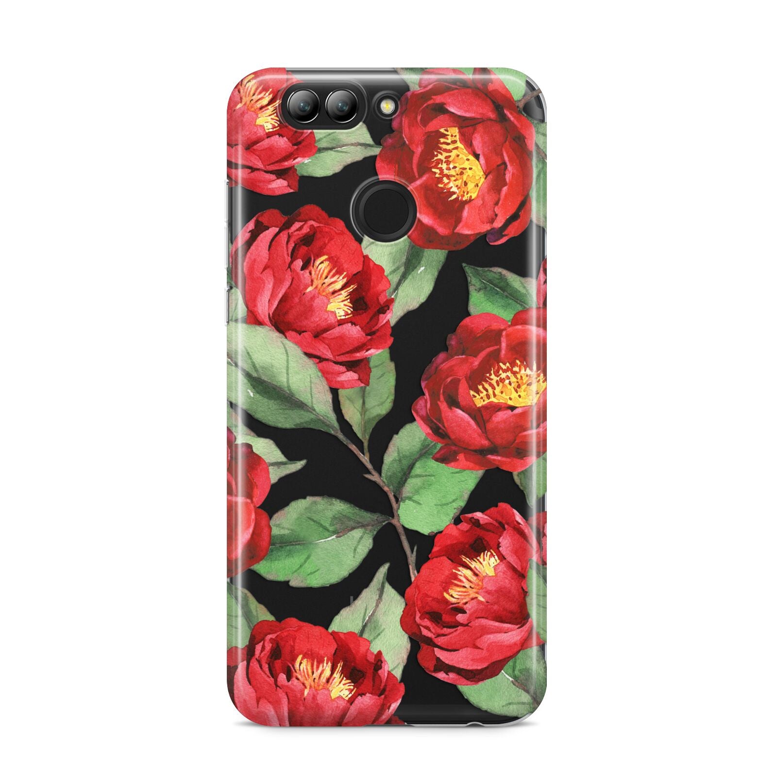 Red Watercolour Flowers Huawei Nova 2s Phone Case