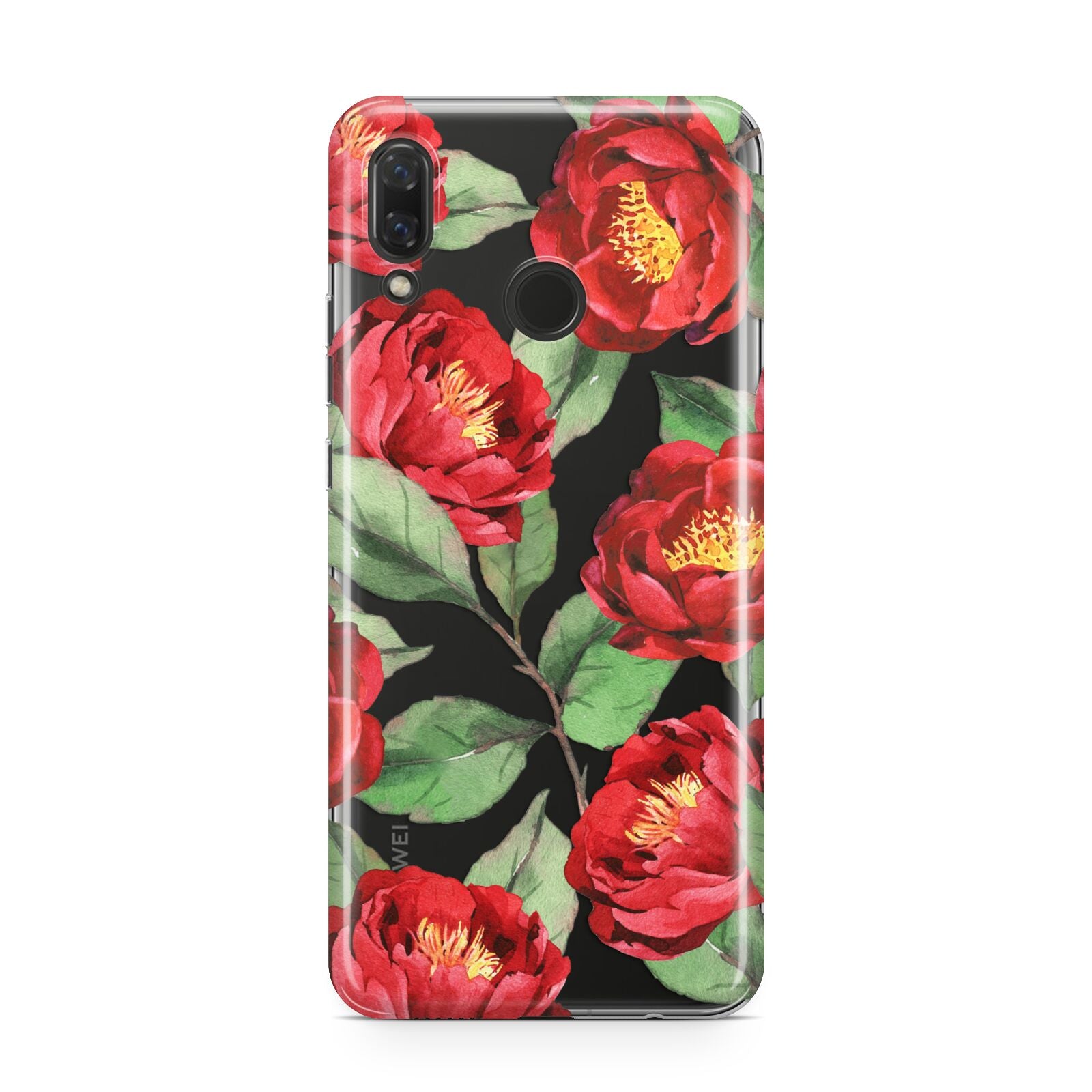 Red Watercolour Flowers Huawei Nova 3 Phone Case