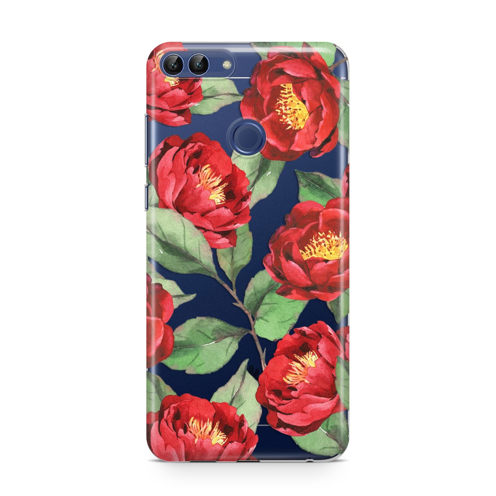 Red Watercolour Flowers Huawei P Smart Case