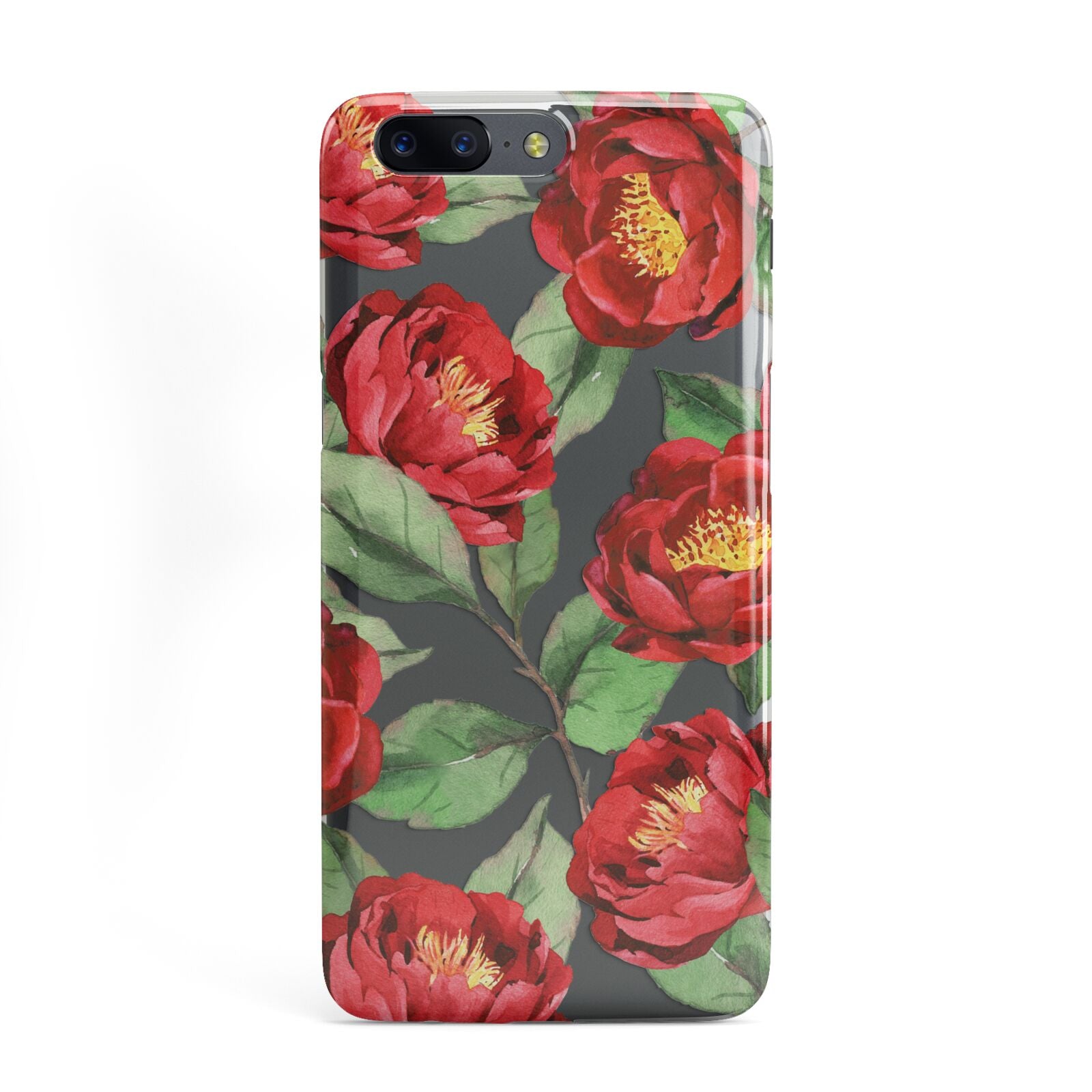 Red Watercolour Flowers OnePlus Case