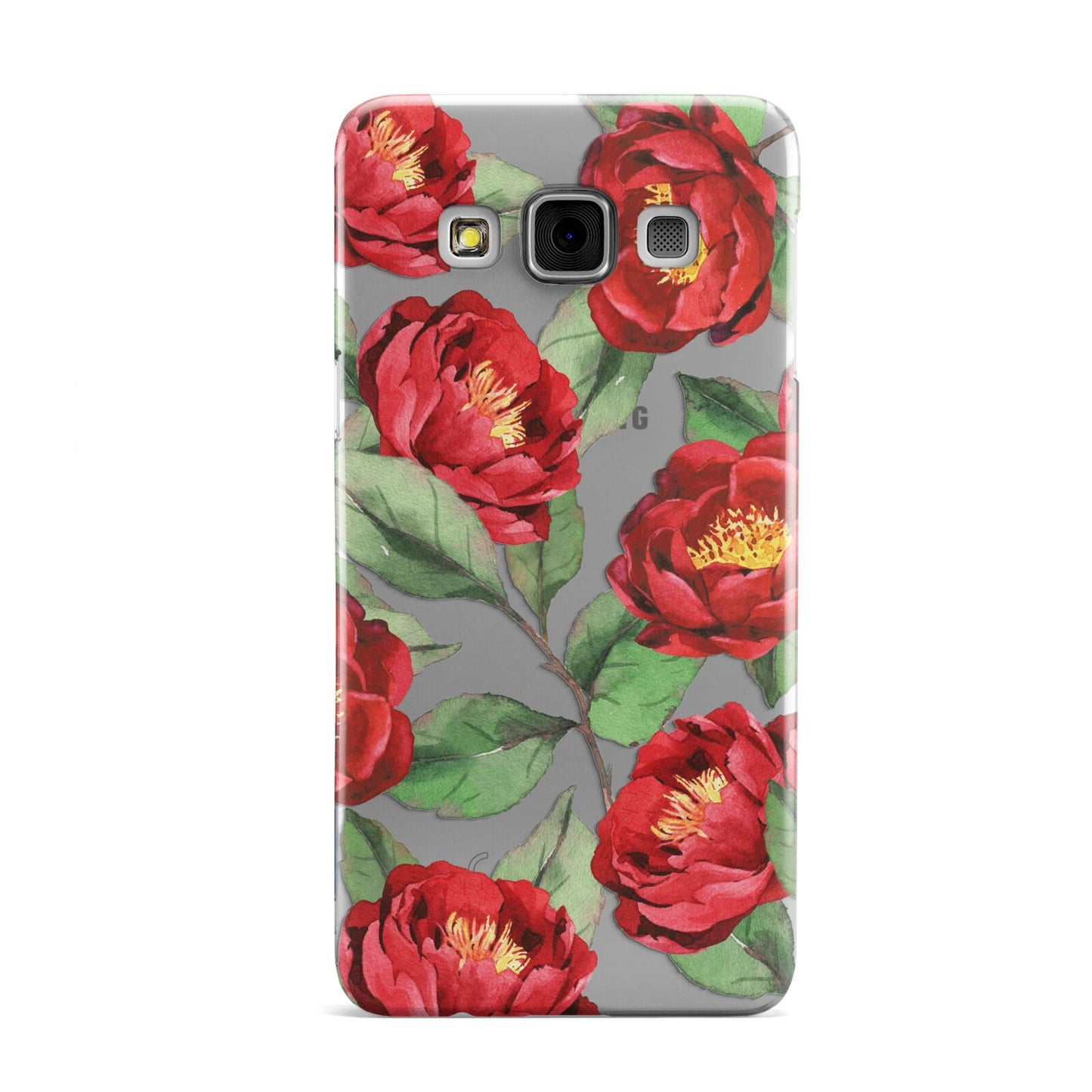 Red Watercolour Flowers Samsung Galaxy A3 Case