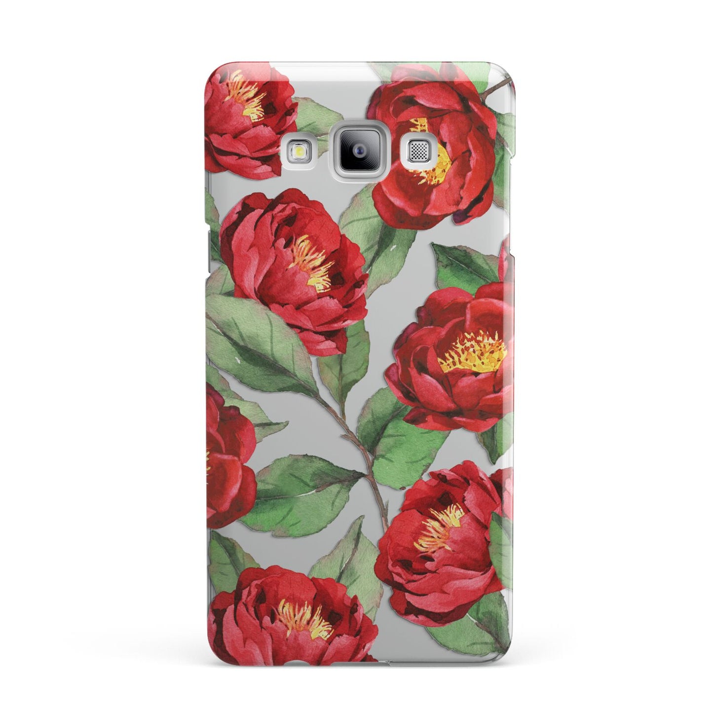 Red Watercolour Flowers Samsung Galaxy A7 2015 Case