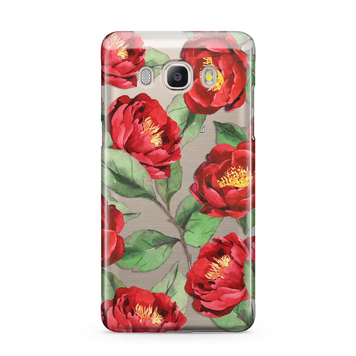 Red Watercolour Flowers Samsung Galaxy J5 2016 Case