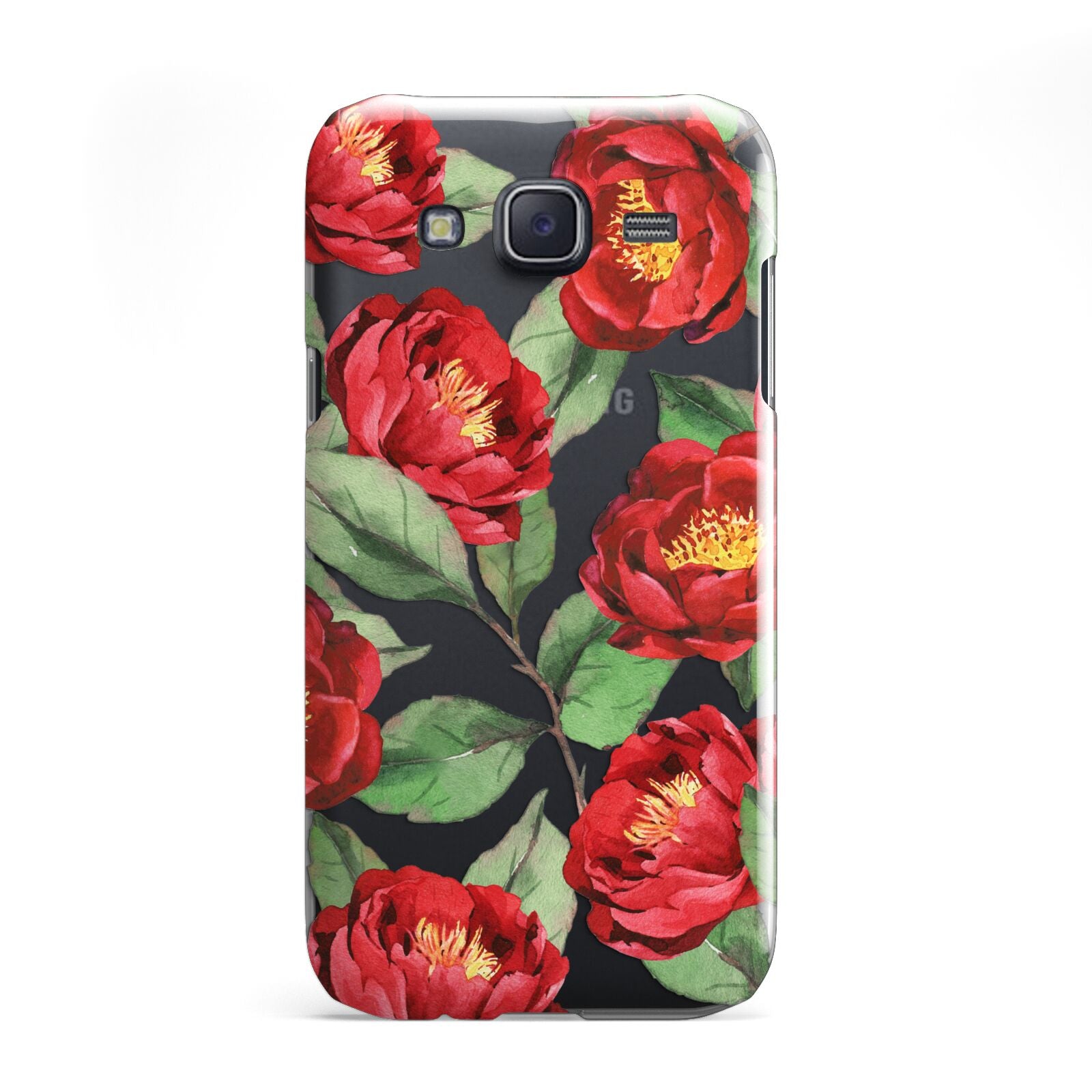 Red Watercolour Flowers Samsung Galaxy J5 Case