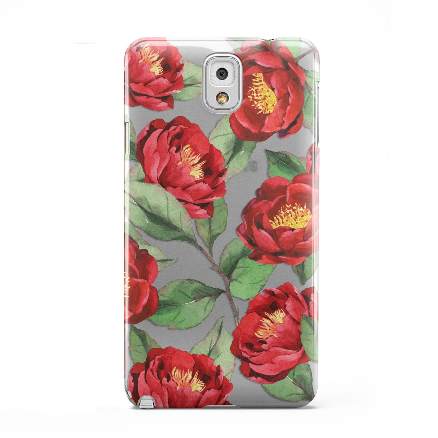 Red Watercolour Flowers Samsung Galaxy Note 3 Case