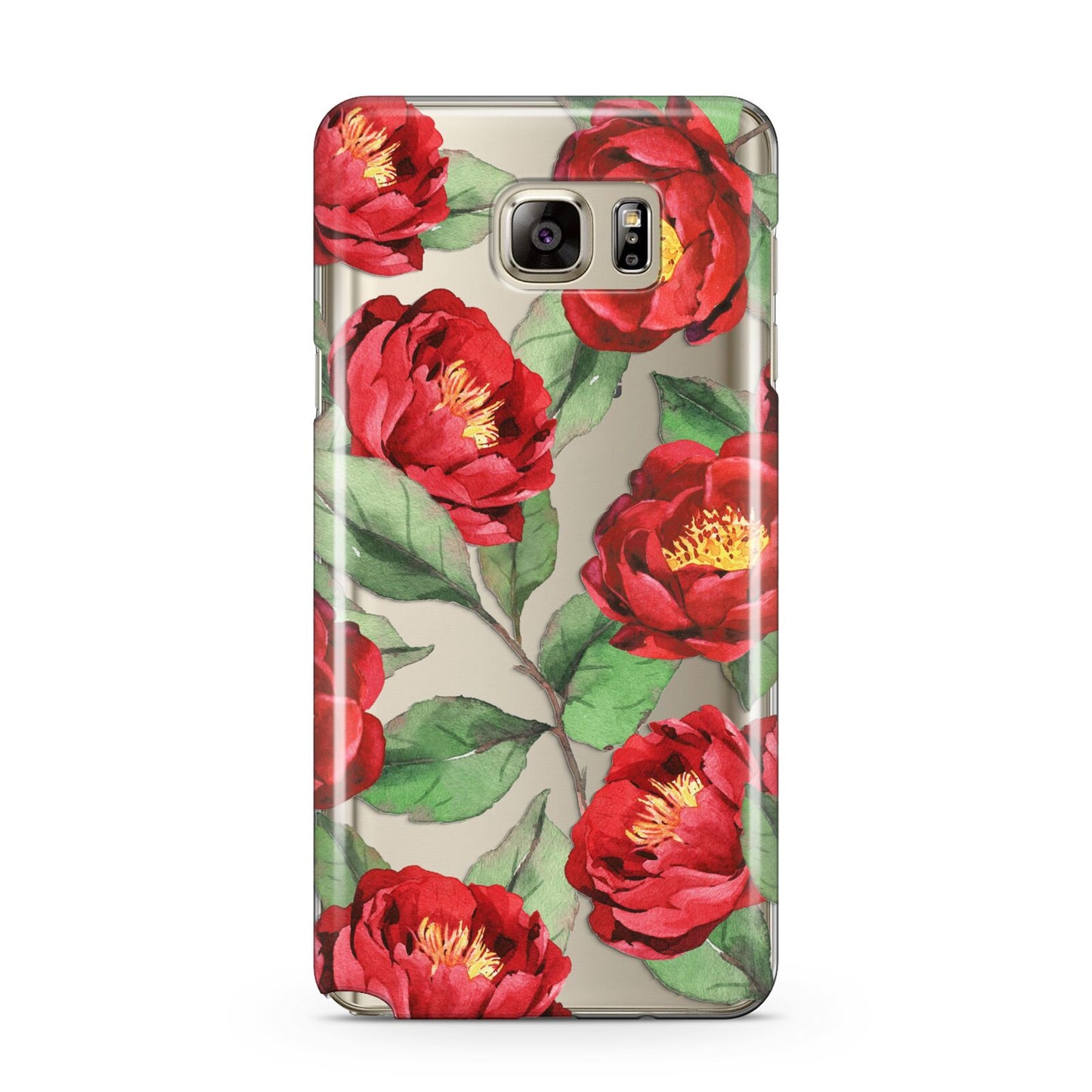 Red Watercolour Flowers Samsung Galaxy Note 5 Case