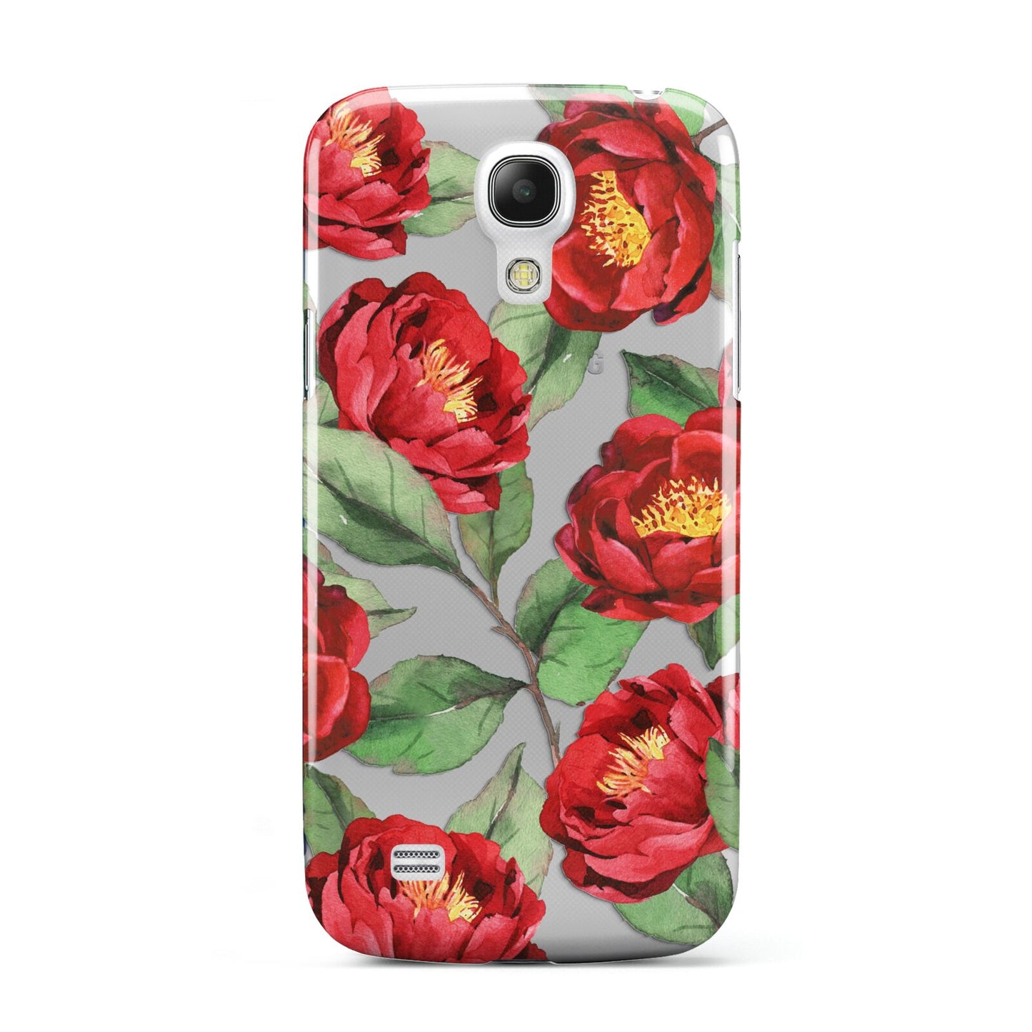 Red Watercolour Flowers Samsung Galaxy S4 Mini Case