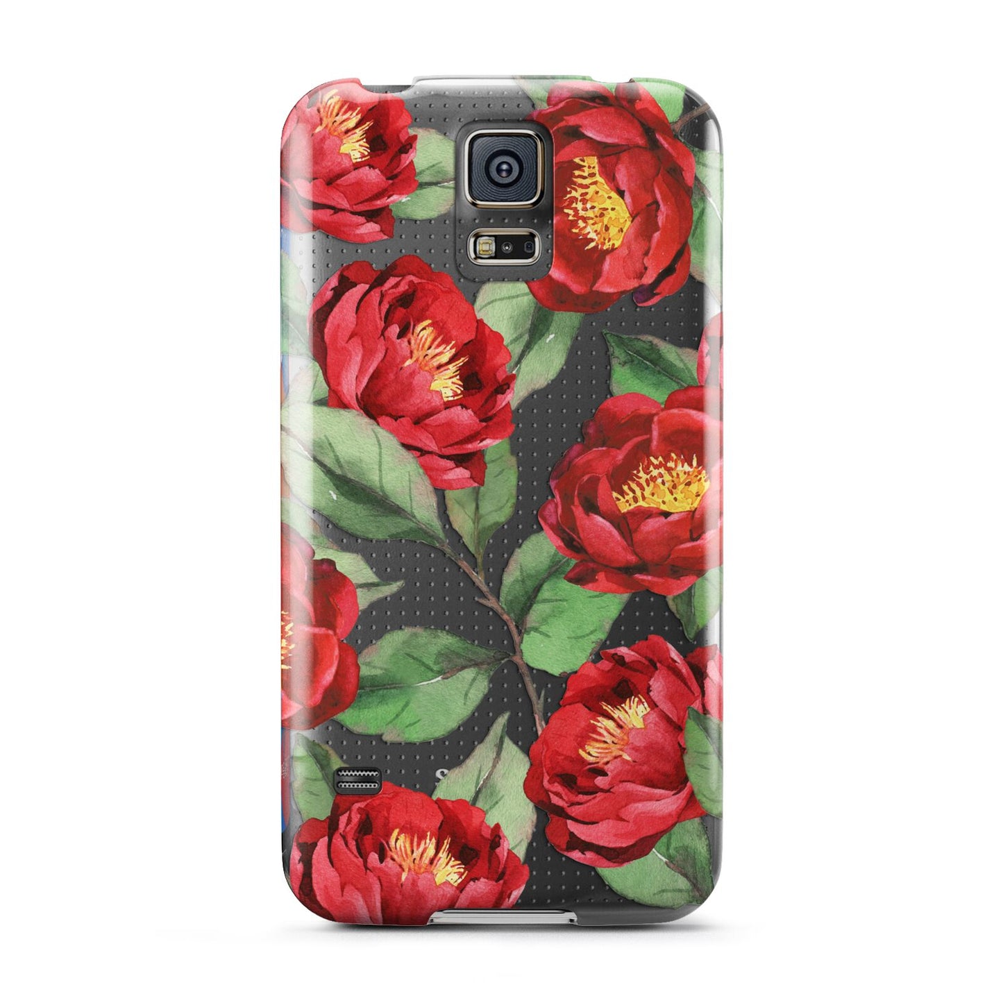 Red Watercolour Flowers Samsung Galaxy S5 Case