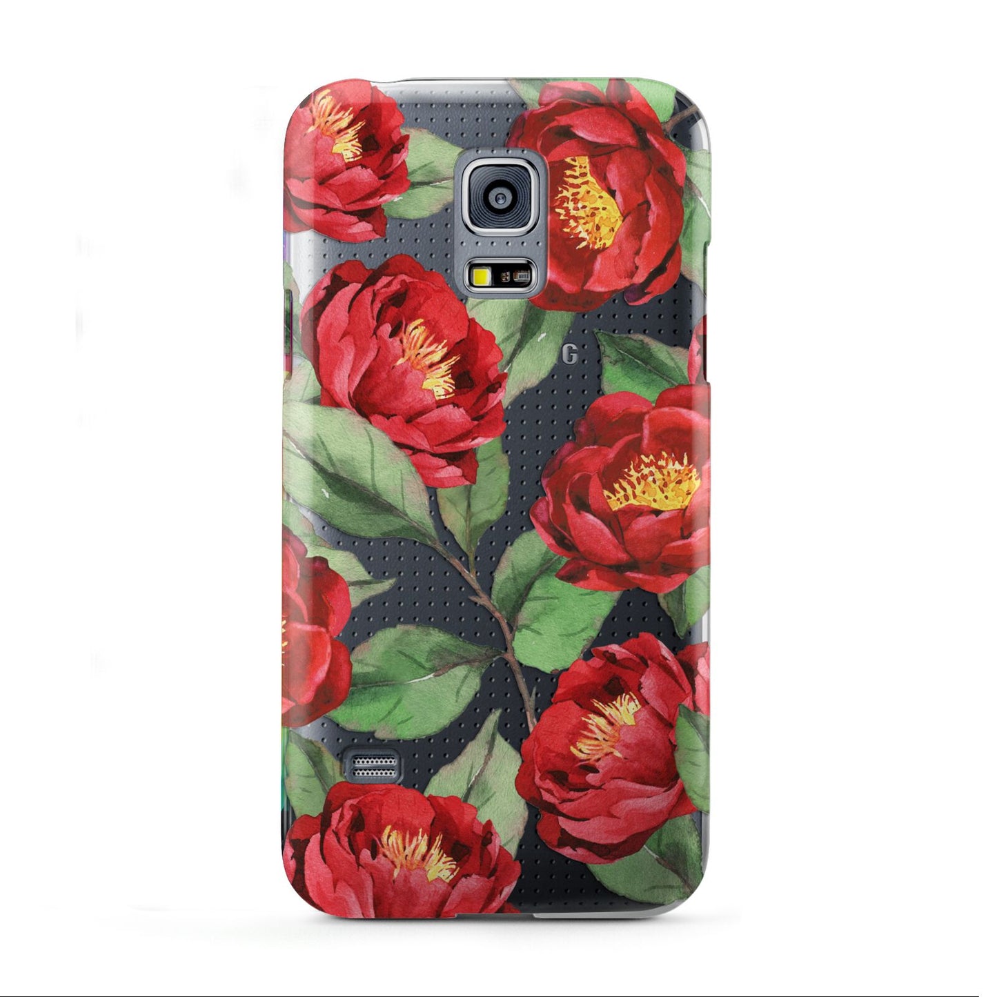 Red Watercolour Flowers Samsung Galaxy S5 Mini Case