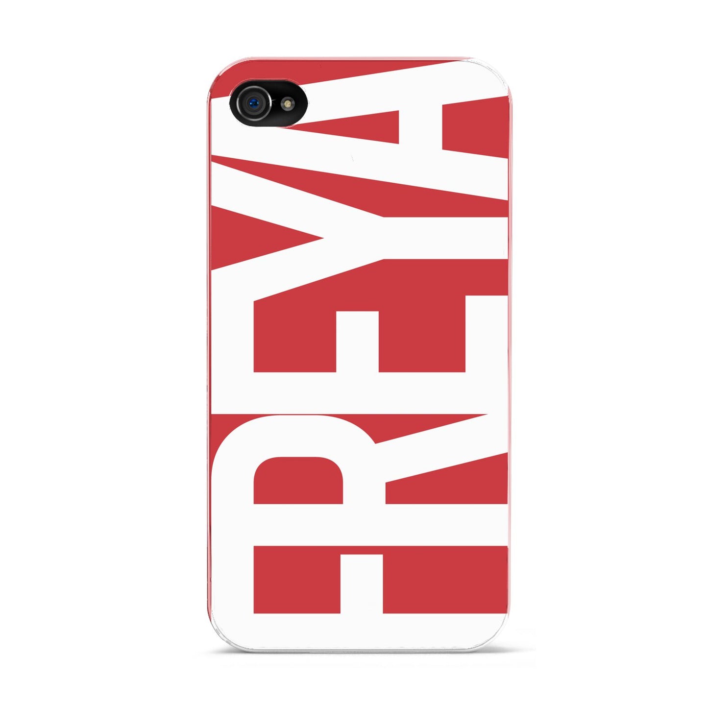 Red and White Chunky Name Apple iPhone 4s Case