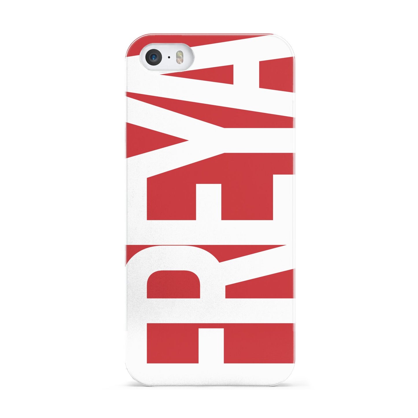 Red and White Chunky Name Apple iPhone 5 Case