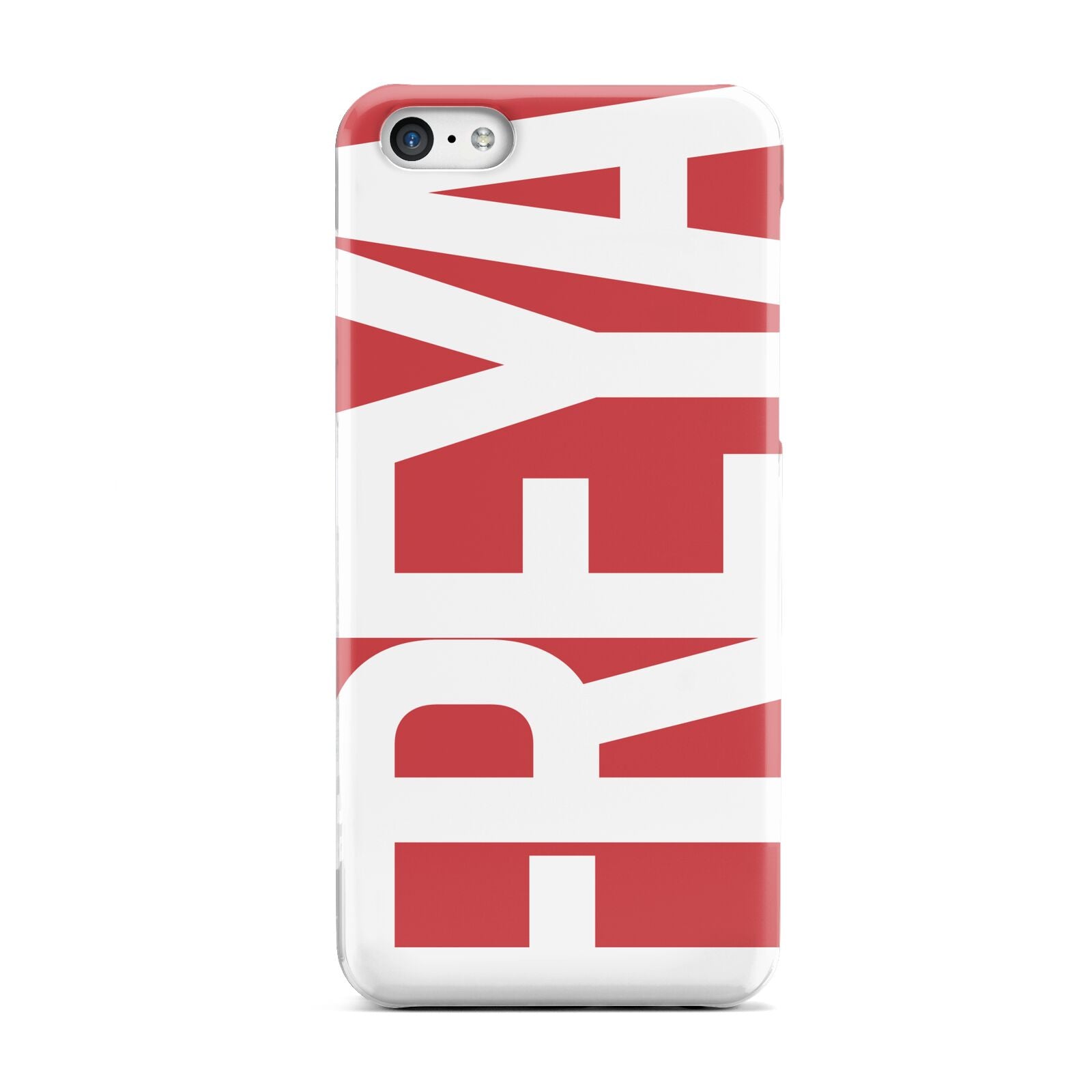 Red and White Chunky Name Apple iPhone 5c Case