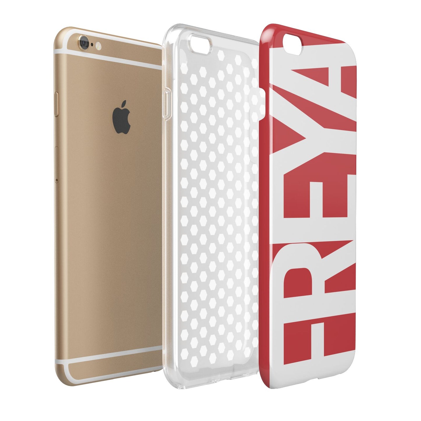 Red and White Chunky Name Apple iPhone 6 Plus 3D Tough Case Expand Detail Image