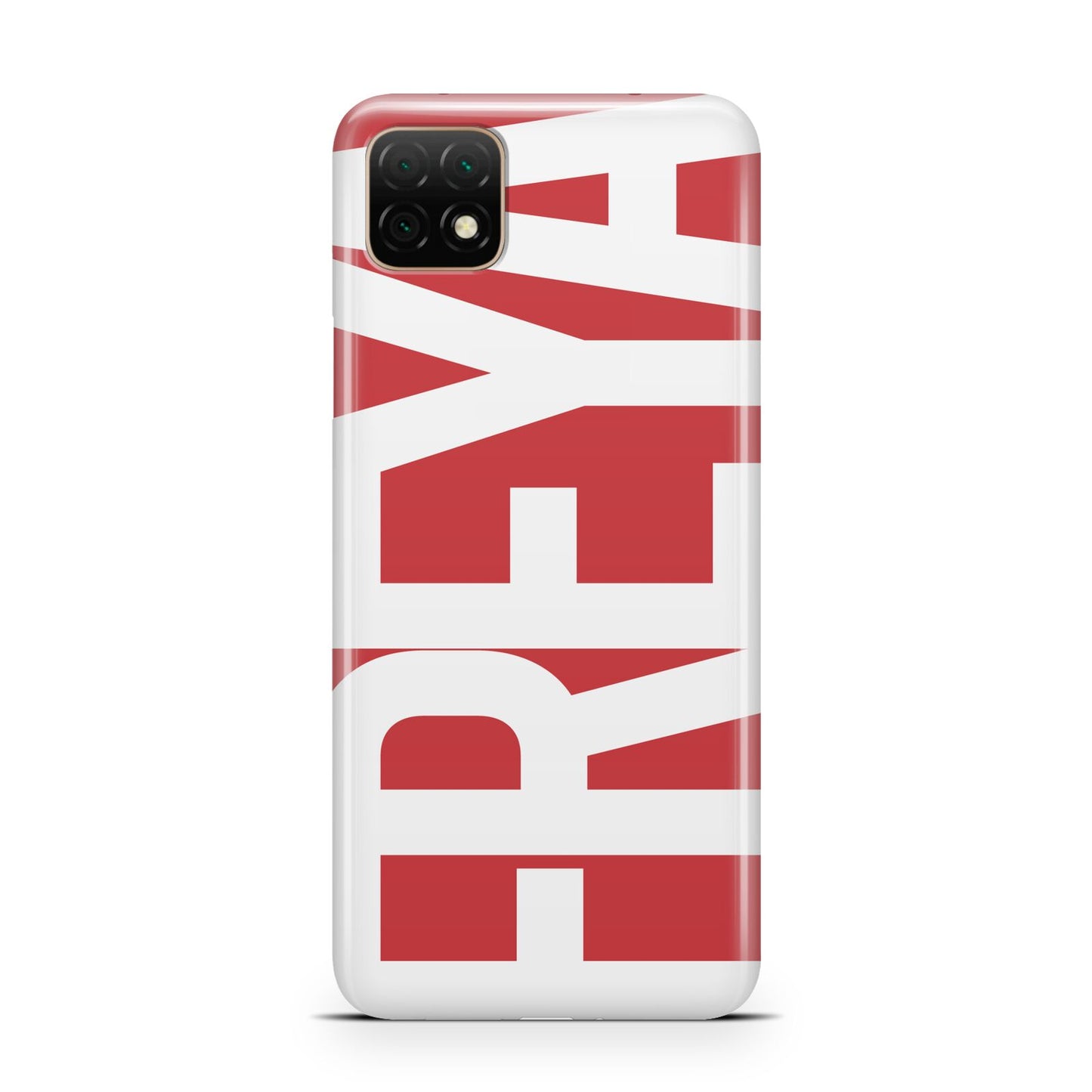 Red and White Chunky Name Huawei Enjoy 20 Phone Case