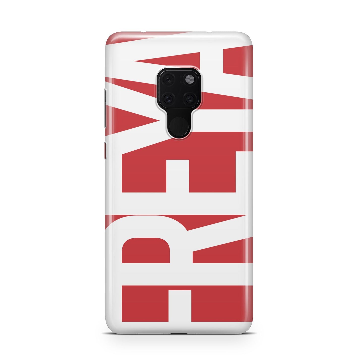 Red and White Chunky Name Huawei Mate 20 Phone Case