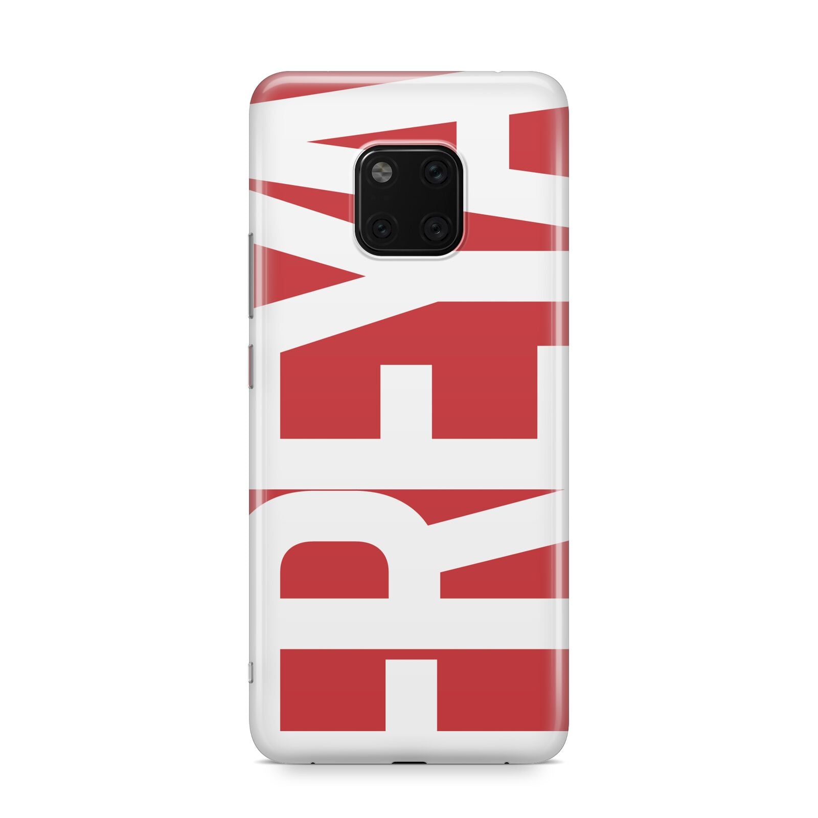 Red and White Chunky Name Huawei Mate 20 Pro Phone Case