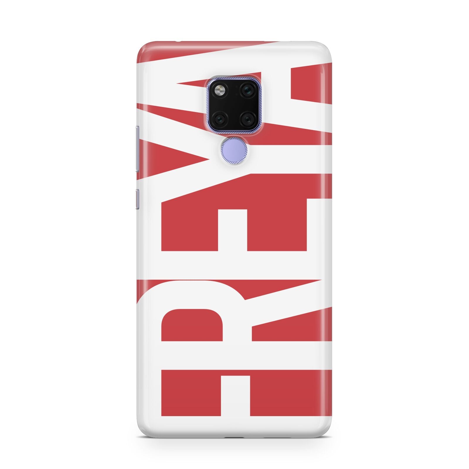 Red and White Chunky Name Huawei Mate 20X Phone Case