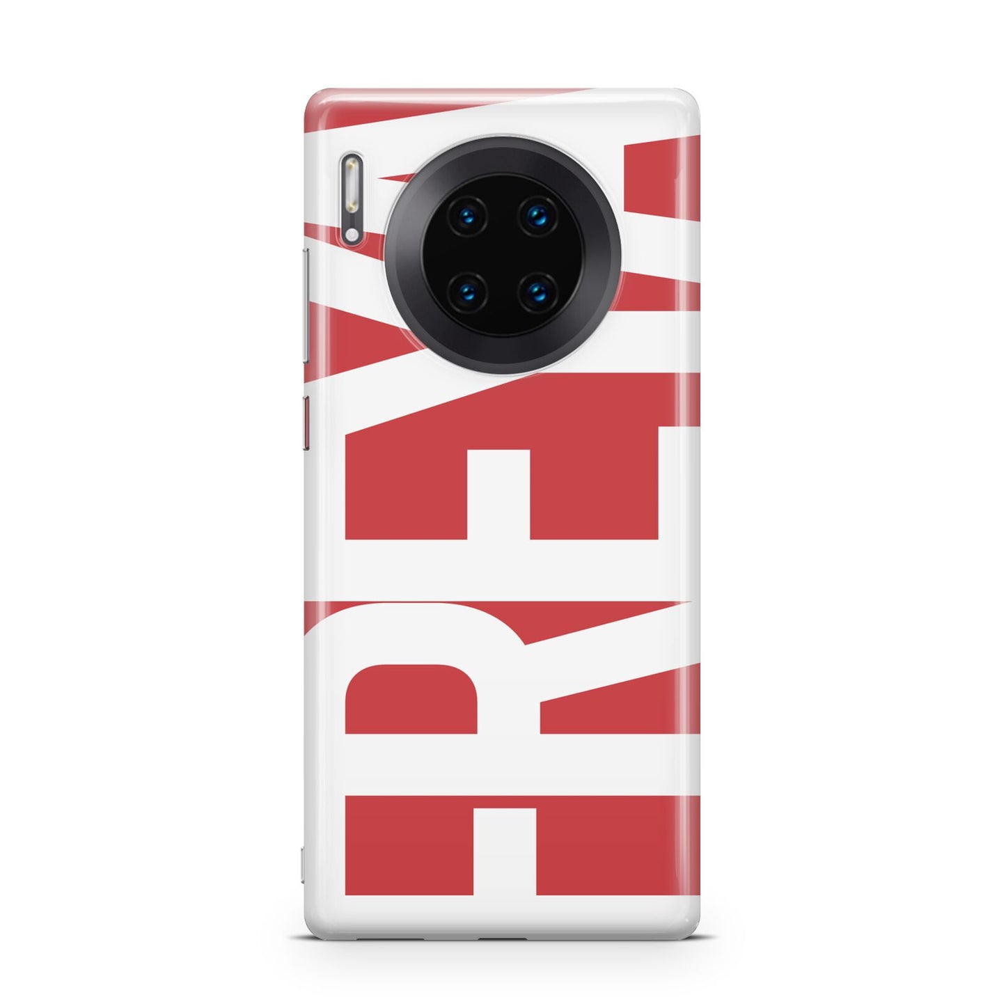 Red and White Chunky Name Huawei Mate 30 Pro Phone Case