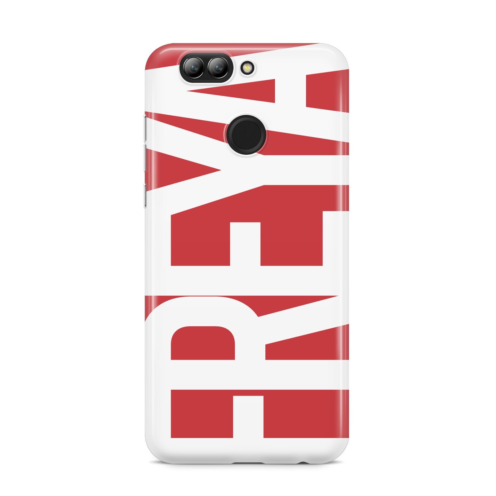 Red and White Chunky Name Huawei Nova 2s Phone Case