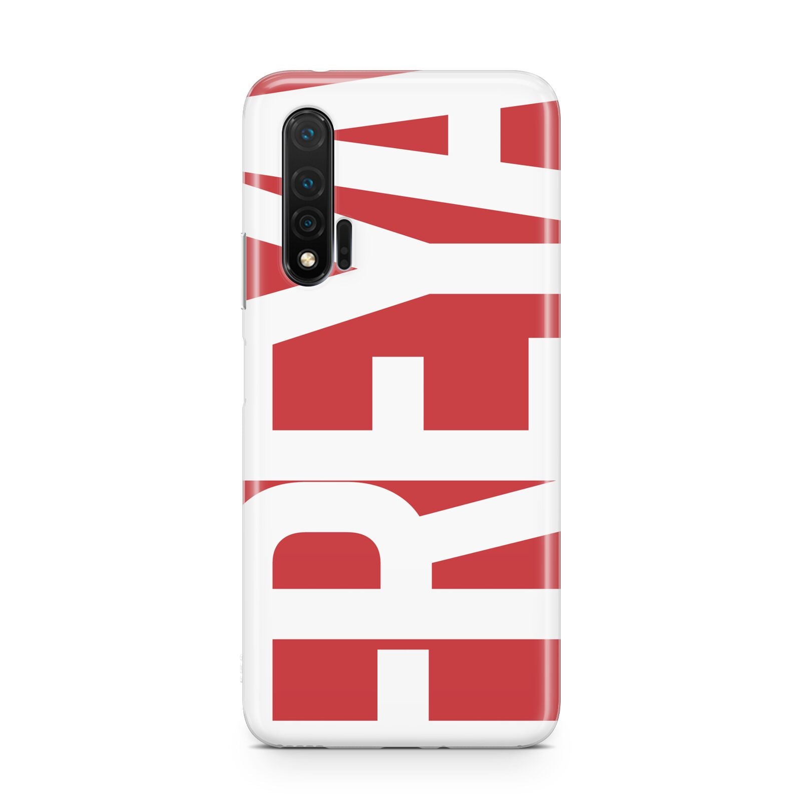 Red and White Chunky Name Huawei Nova 6 Phone Case