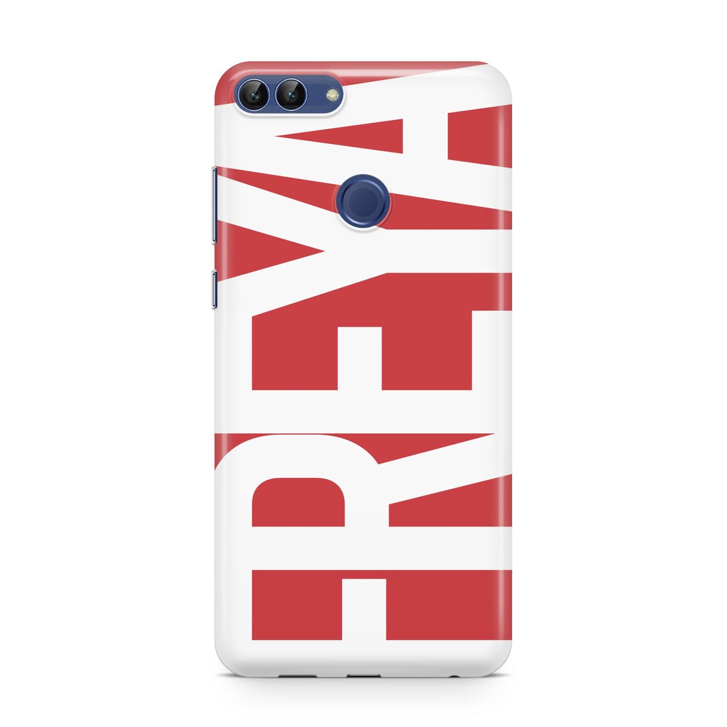 Red and White Chunky Name Huawei P Smart Case