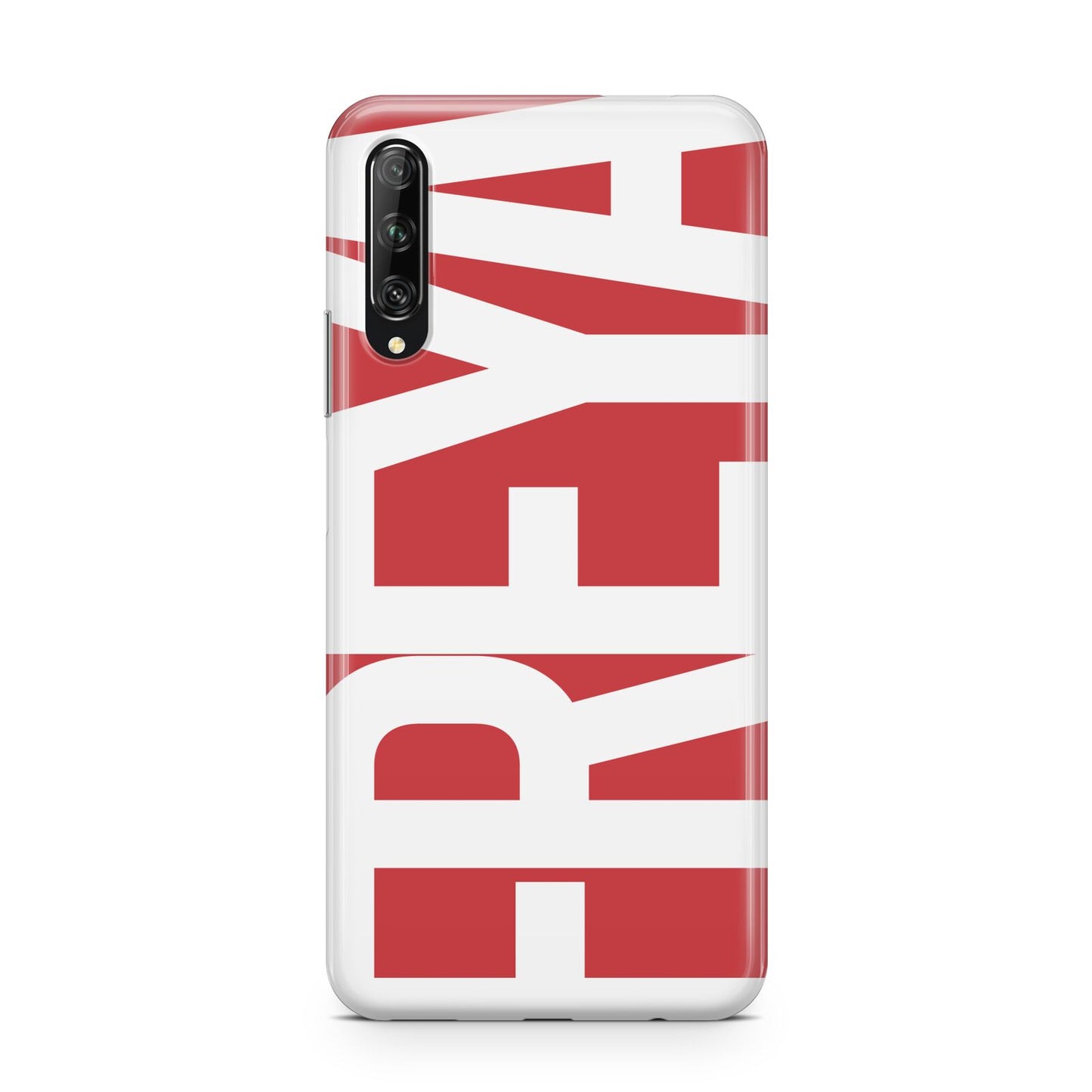 Red and White Chunky Name Huawei P Smart Pro 2019