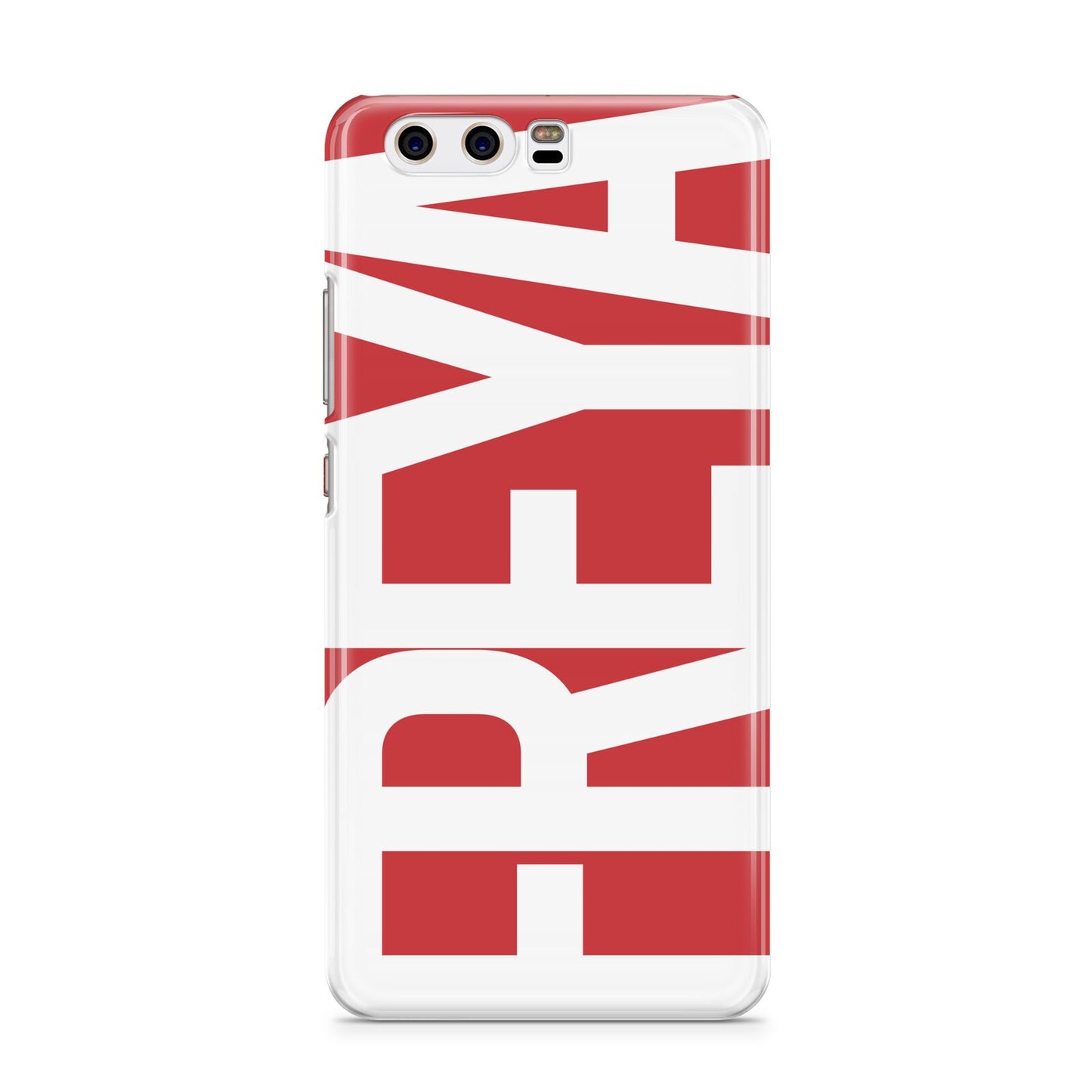 Red and White Chunky Name Huawei P10 Phone Case