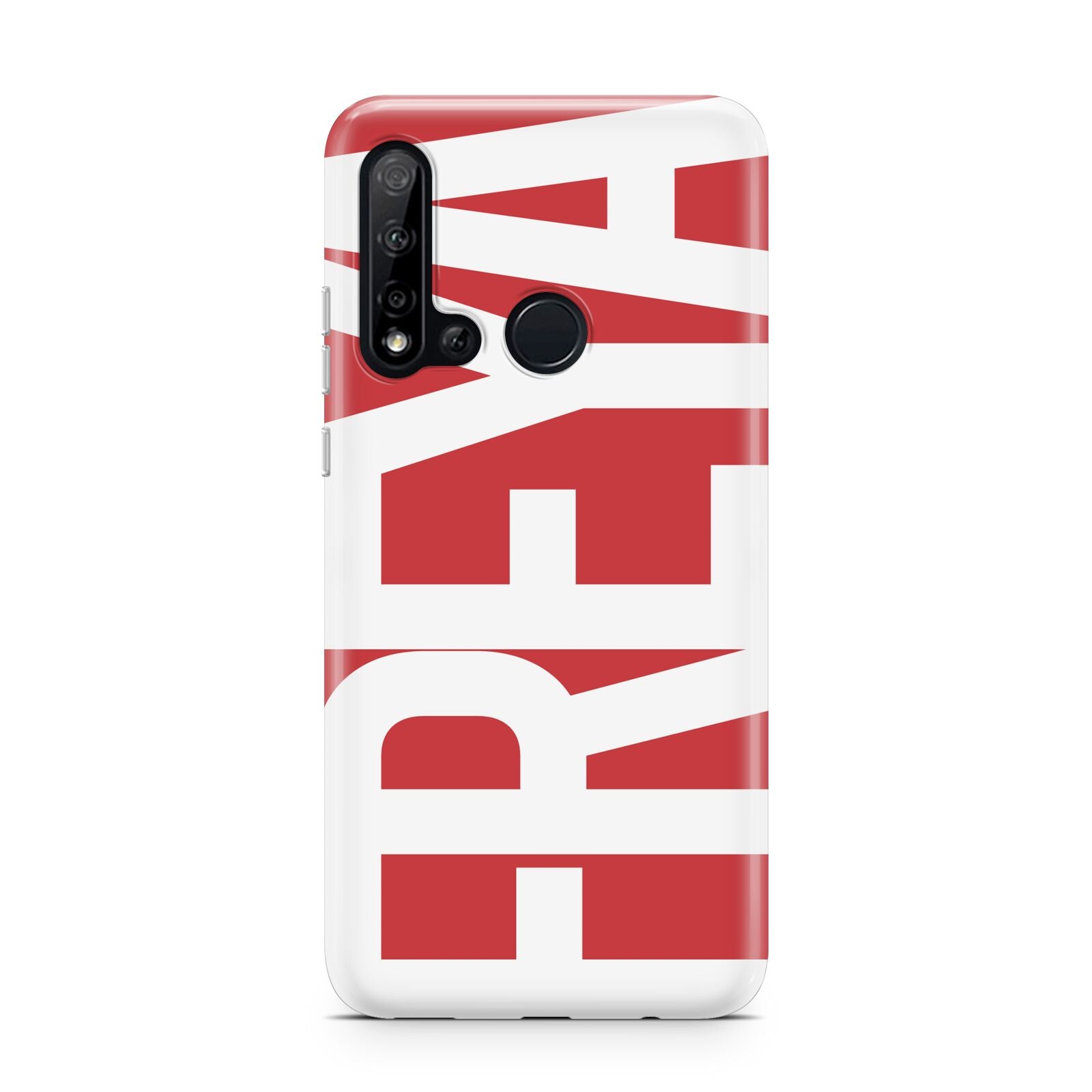 Red and White Chunky Name Huawei P20 Lite 5G Phone Case