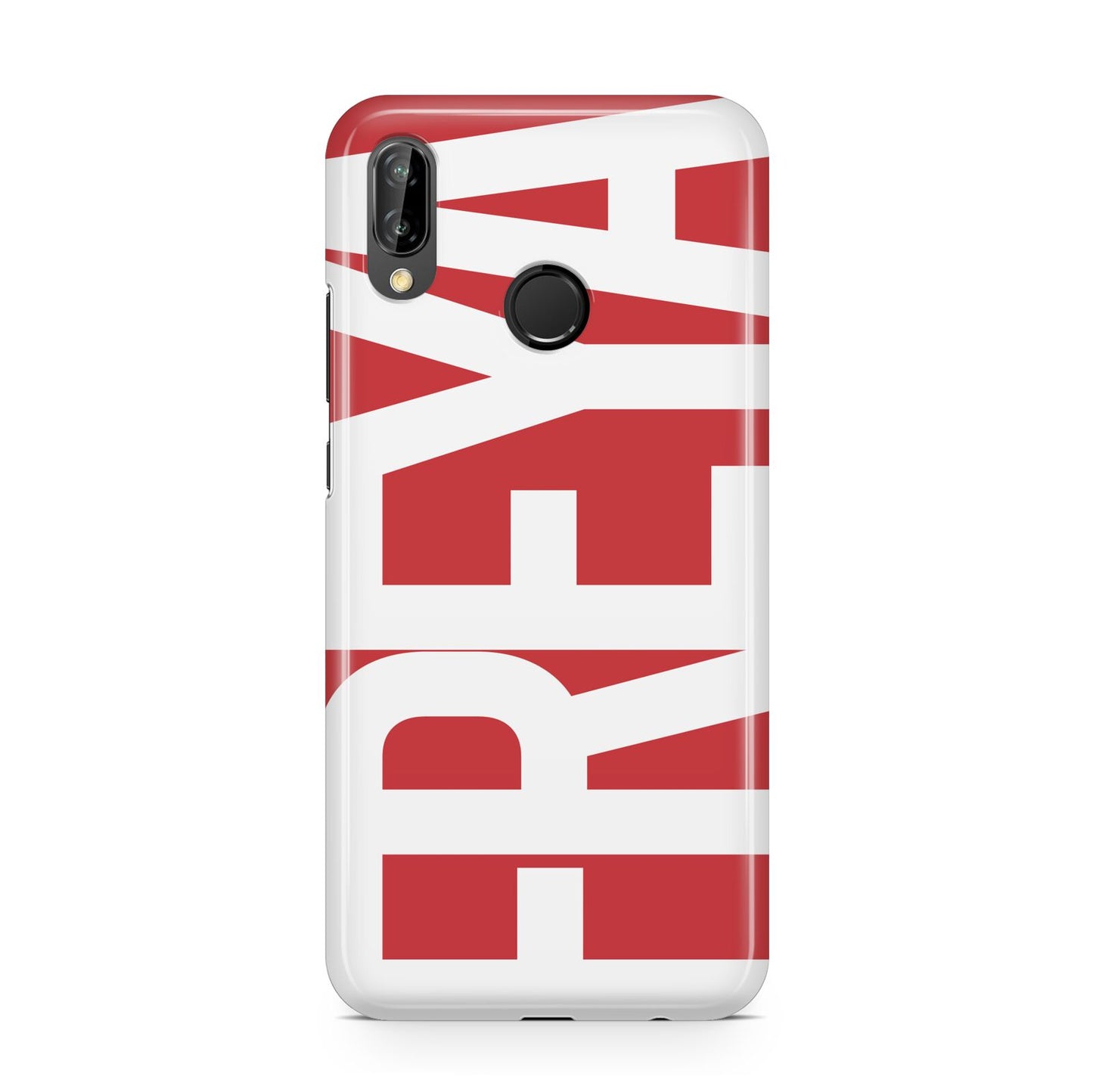 Red and White Chunky Name Huawei P20 Lite Phone Case