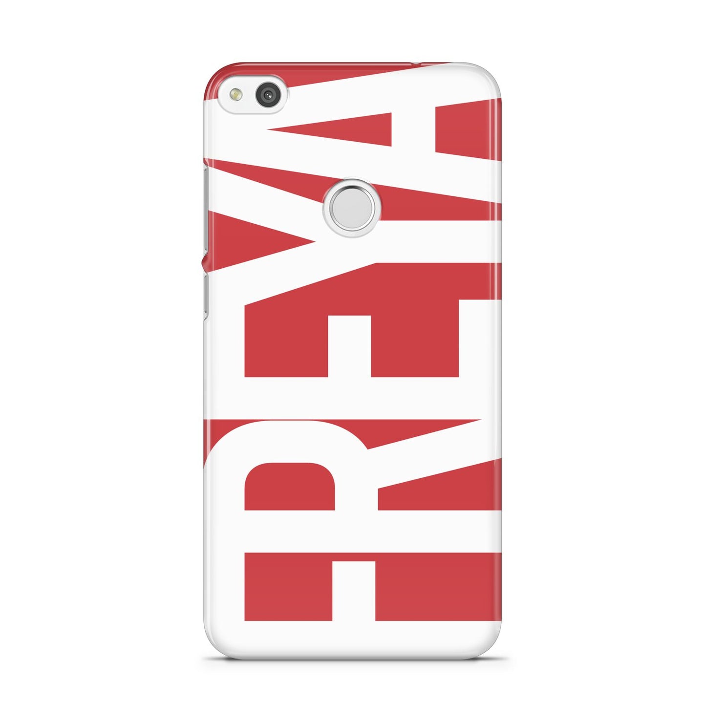 Red and White Chunky Name Huawei P8 Lite Case