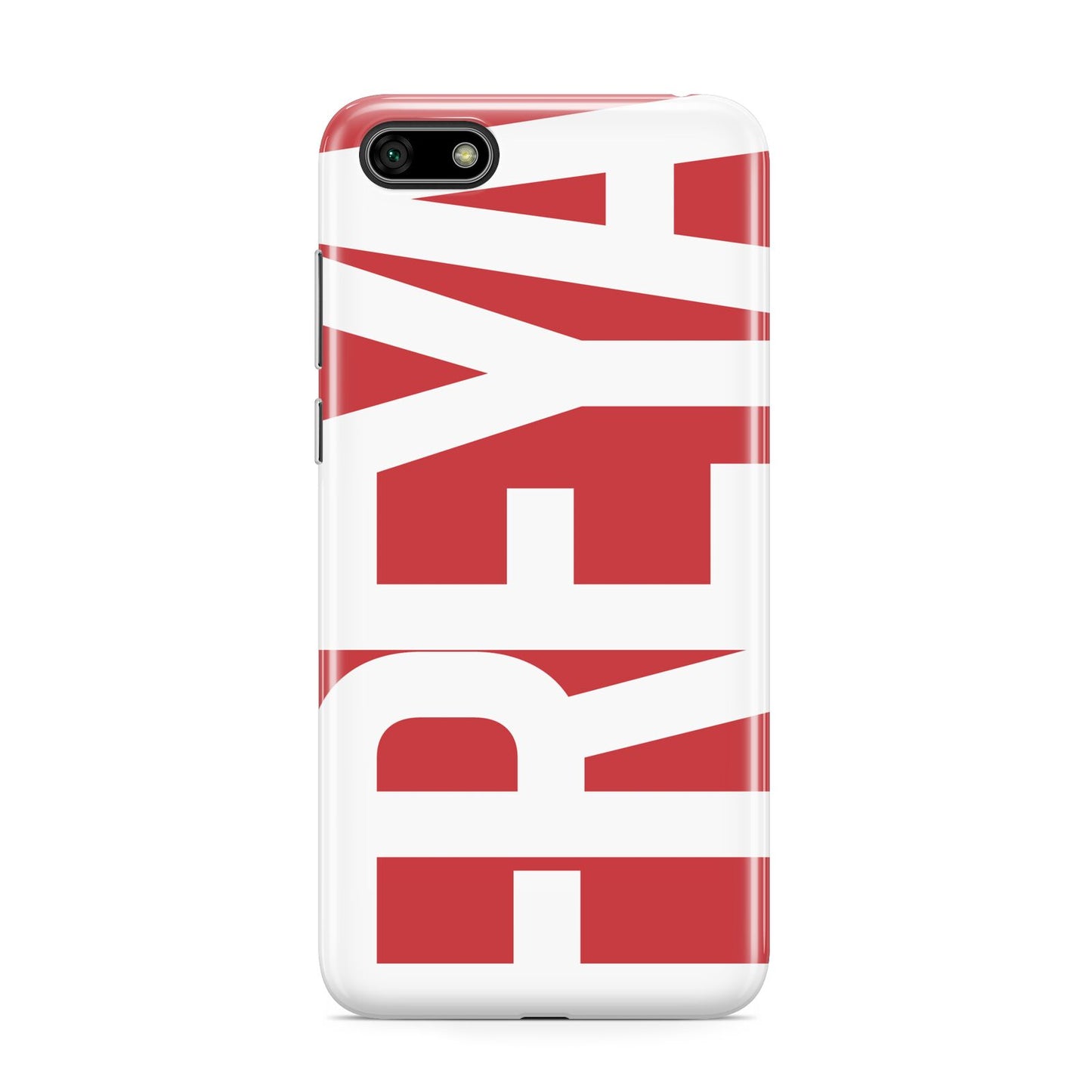 Red and White Chunky Name Huawei Y5 Prime 2018 Phone Case