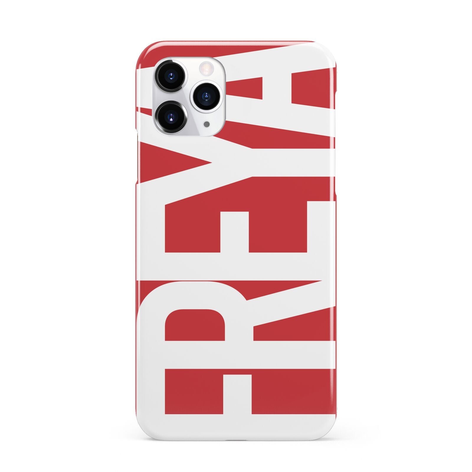 Red and White Chunky Name iPhone 11 Pro 3D Snap Case