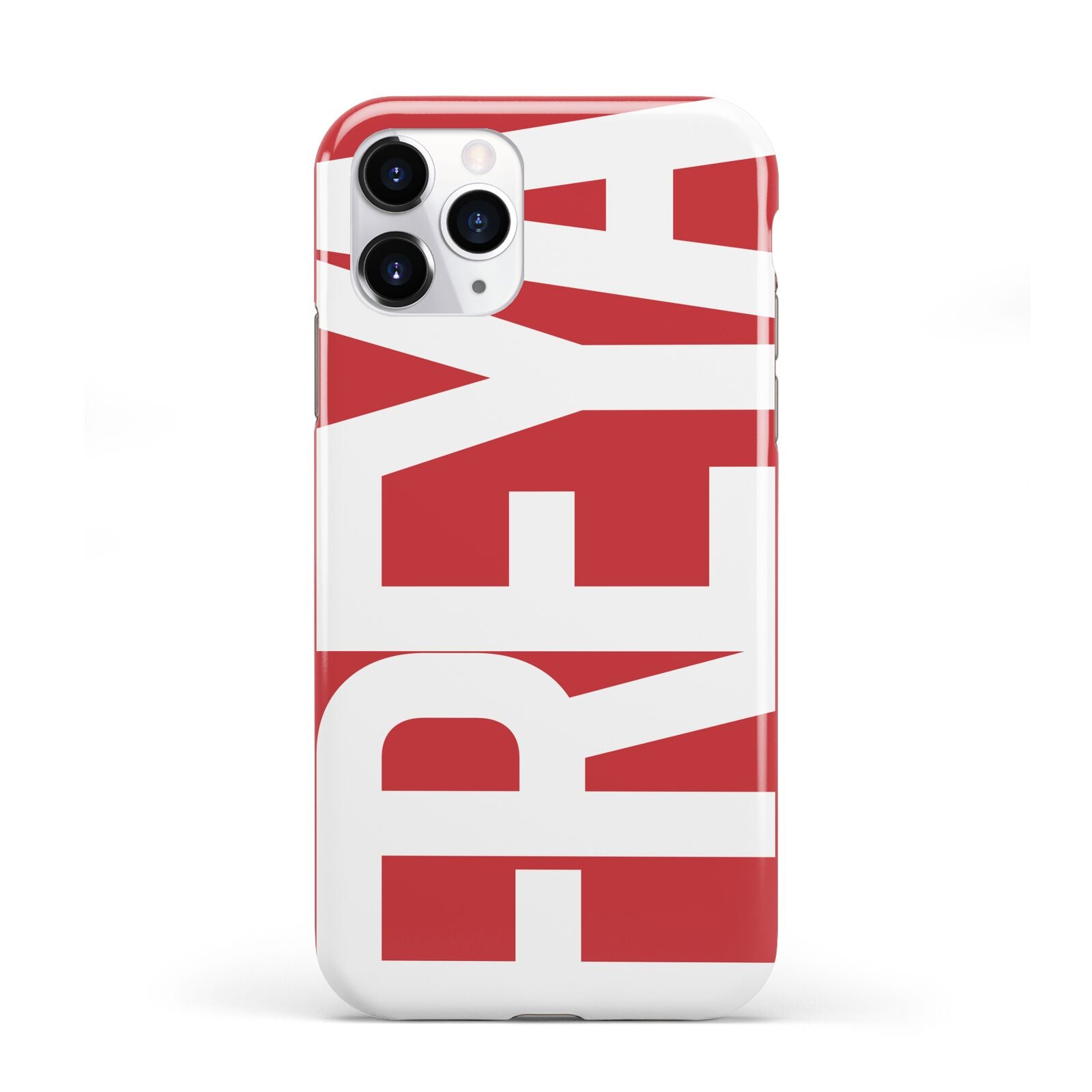 Red and White Chunky Name iPhone 11 Pro 3D Tough Case