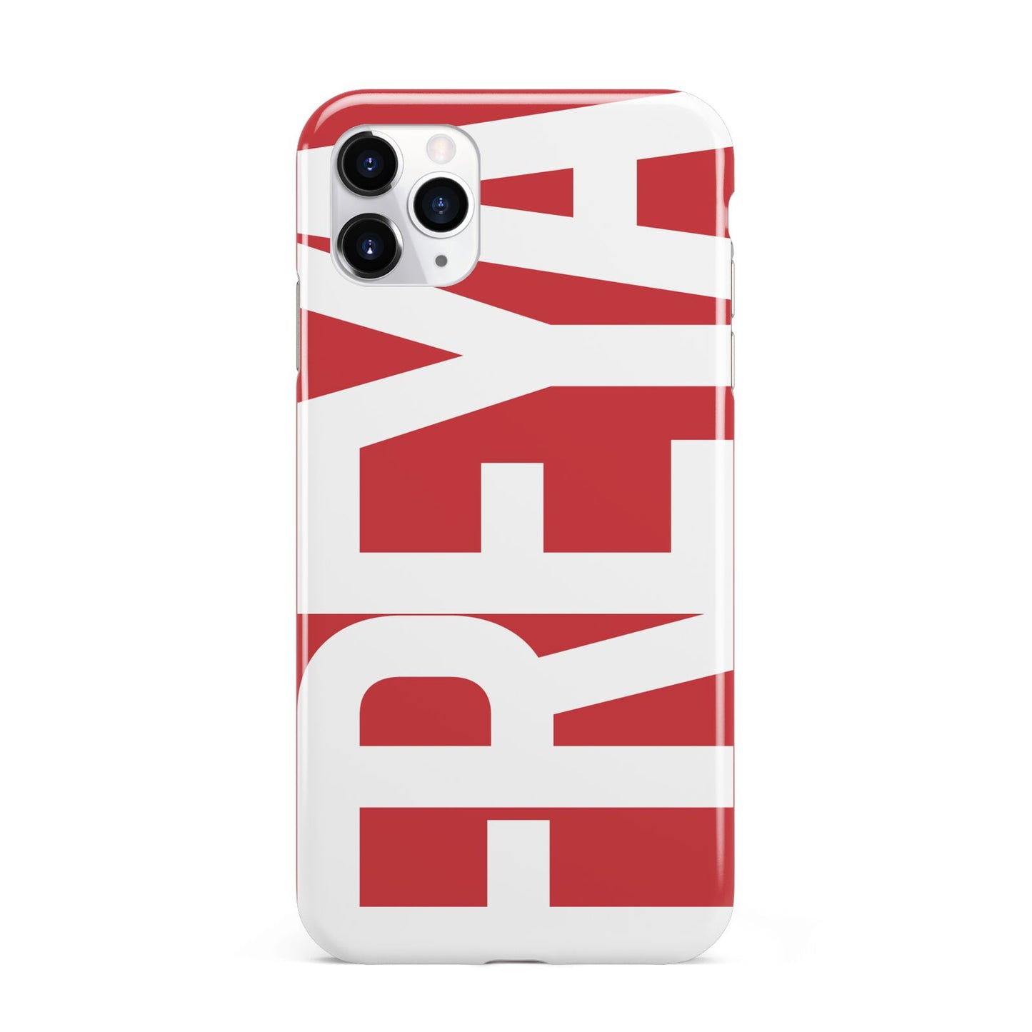 Red and White Chunky Name iPhone 11 Pro Max 3D Tough Case