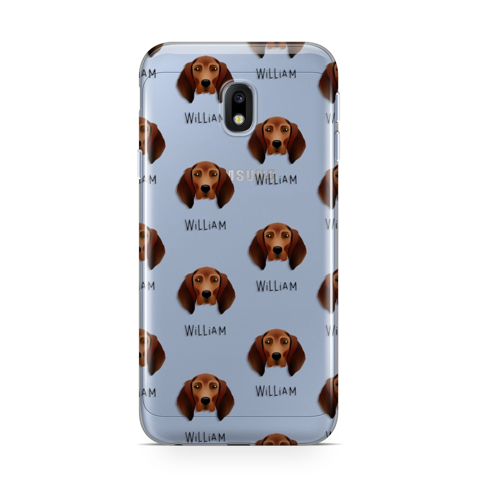 Redbone Coonhound Icon with Name Samsung Galaxy J3 2017 Case