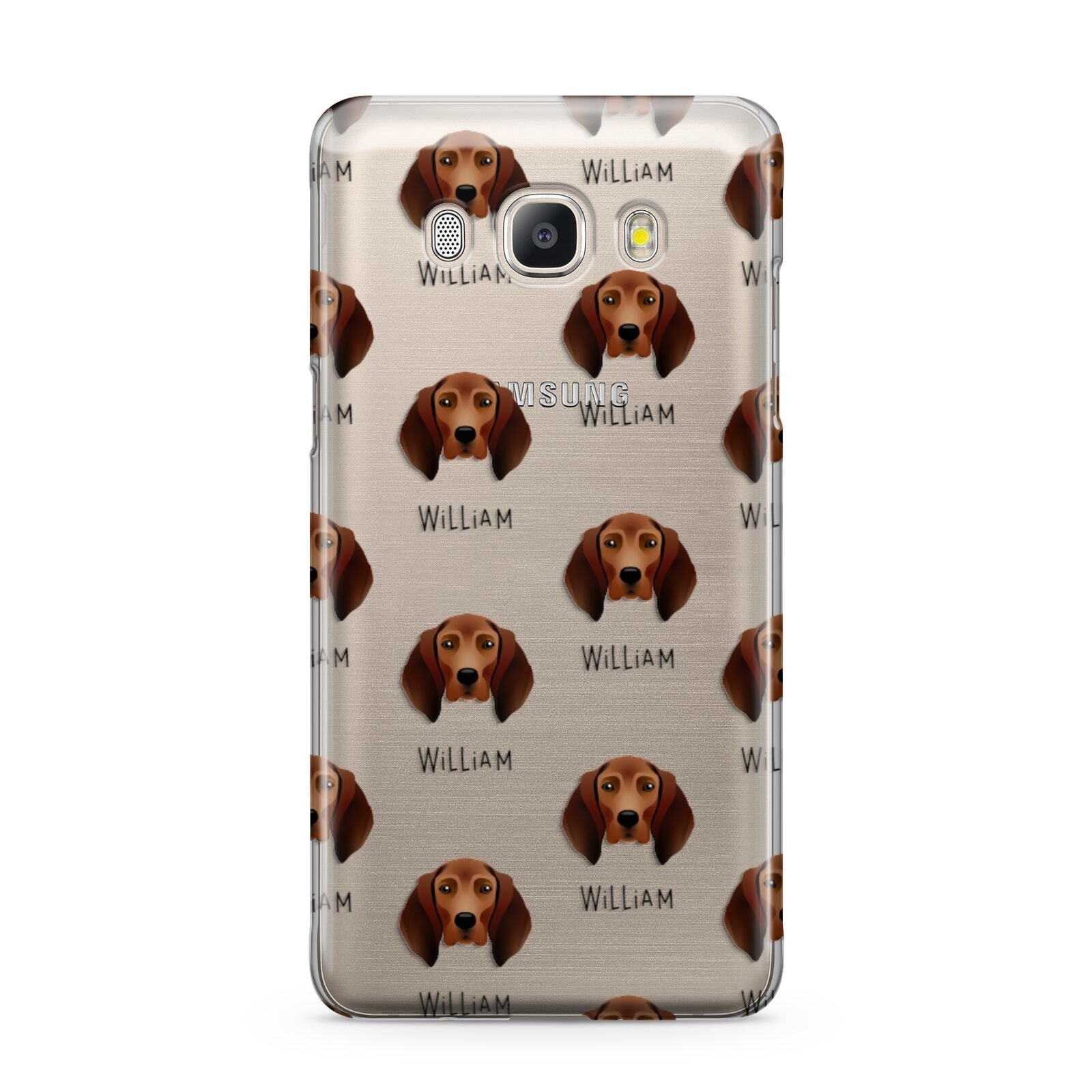 Redbone Coonhound Icon with Name Samsung Galaxy J5 2016 Case