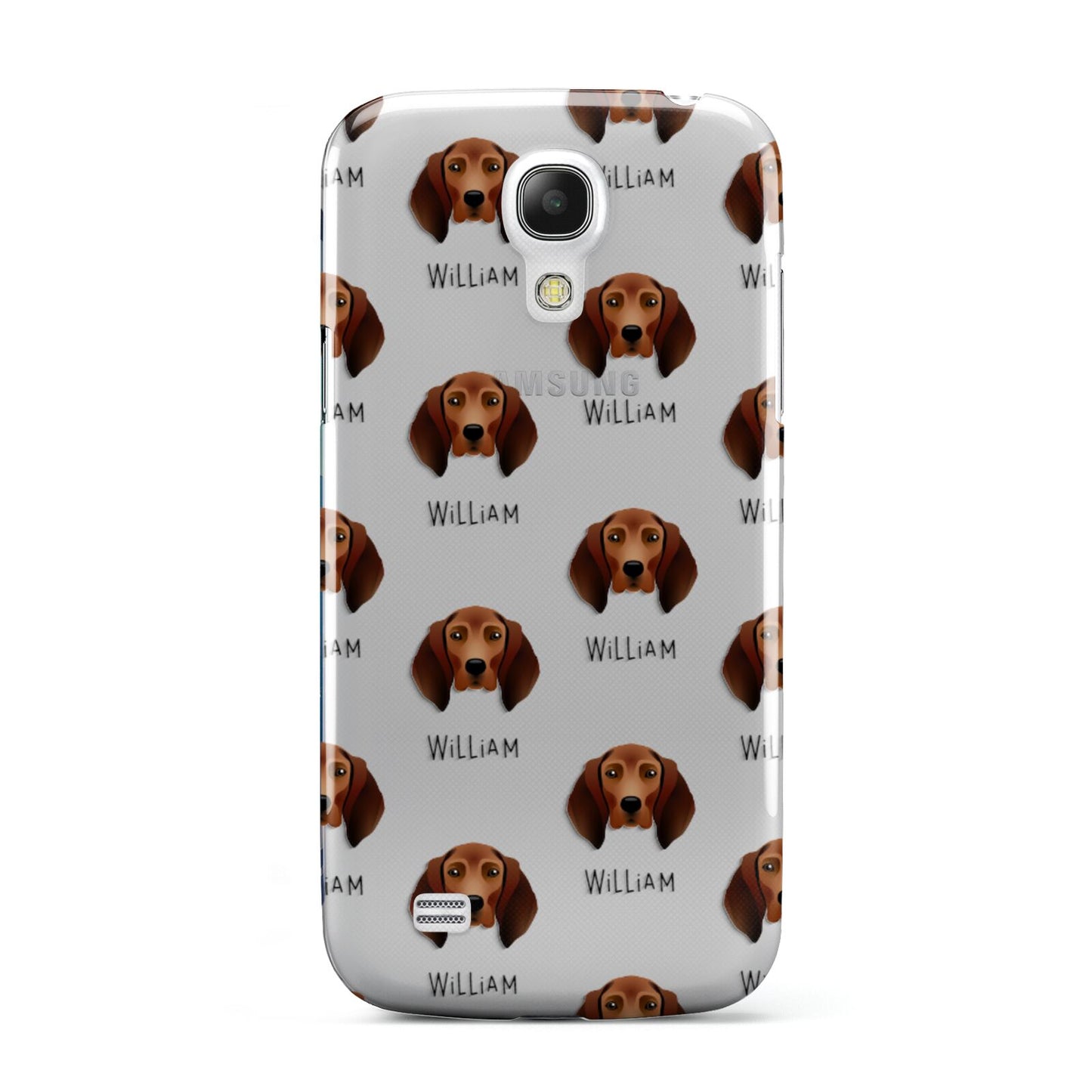 Redbone Coonhound Icon with Name Samsung Galaxy S4 Mini Case